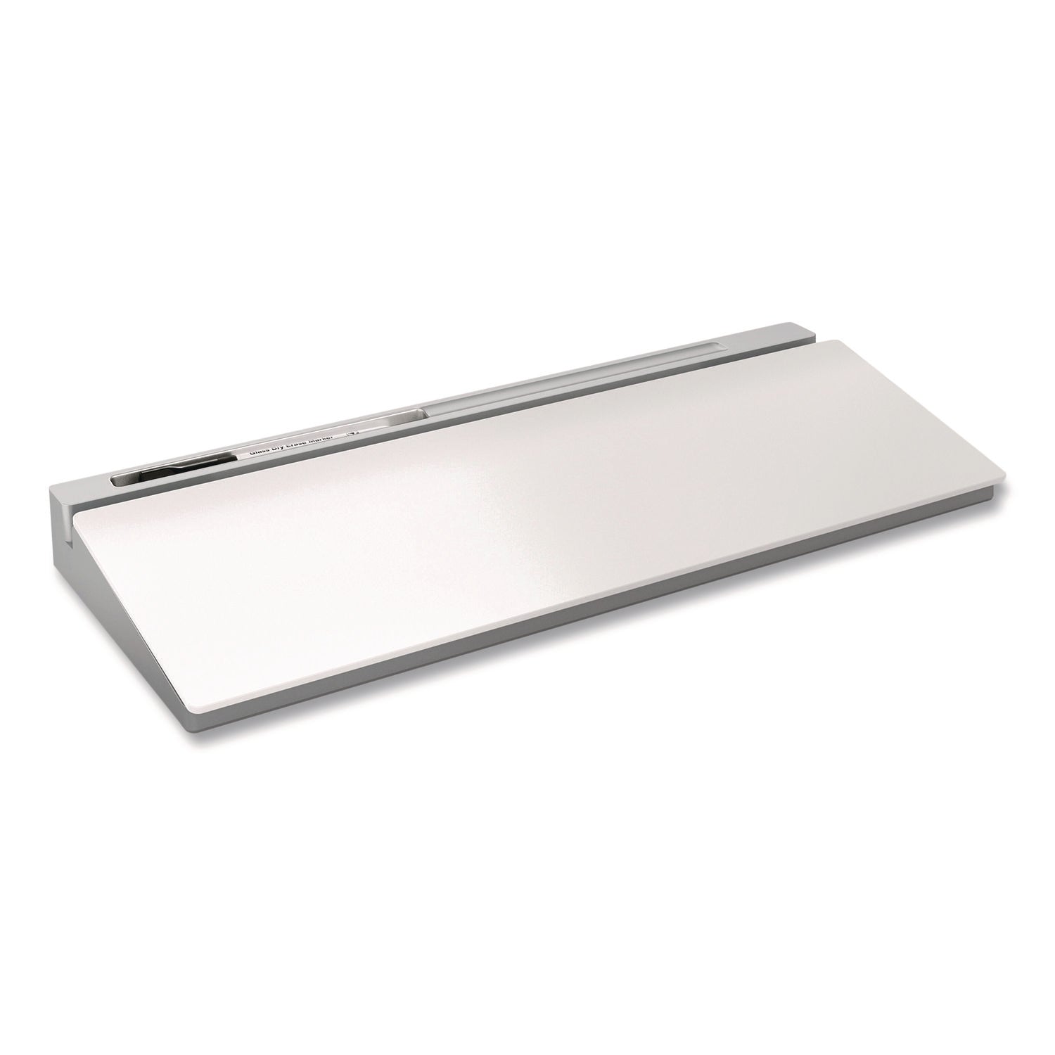 TRU RED™ Glass Desktop Dry Erase Board, 18.1" x 5.9", White Surface, Aluminum Frame - Bloom Skins