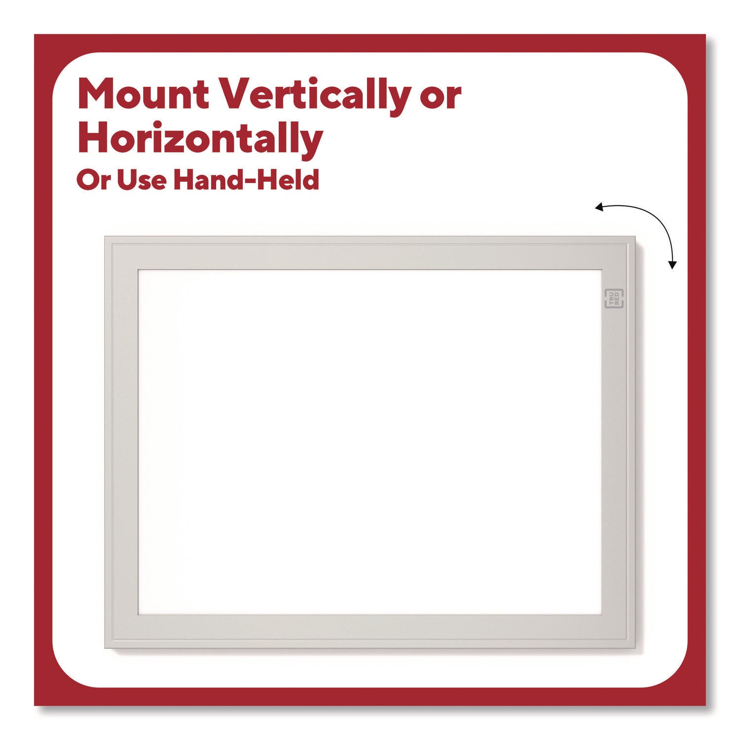 TRU RED™ Mini Melamine Dry Erase Board, 8.5" x 11" White Surface, Aluminum Frame - Bloom Skins