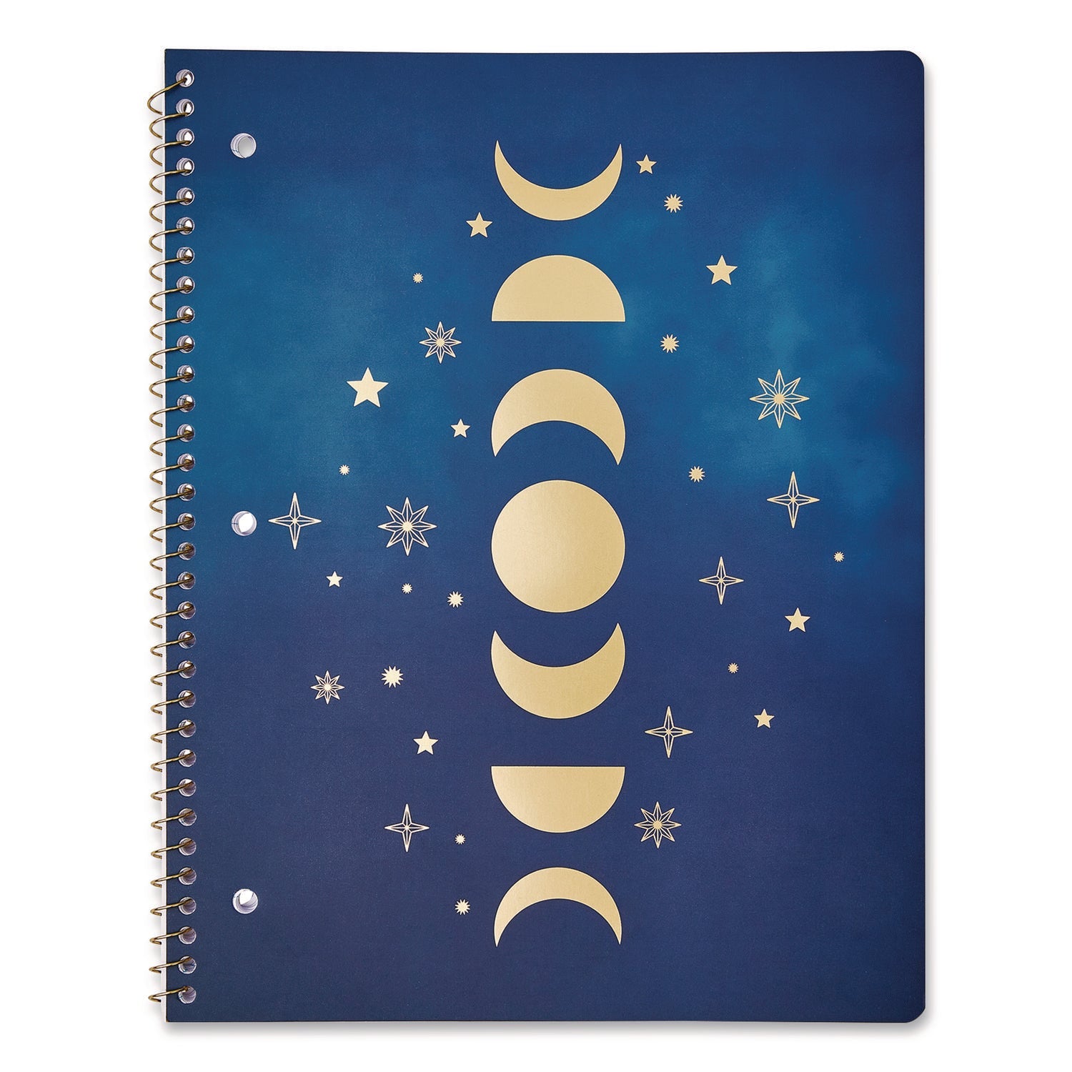 Eccolo Celestial Body Spiral Notebook, 1-Subject, Medium/College Rule, Assorted Cover Colors/Designs, (80) 11 x 8.5 Sheets, 3/Pack - Bloom Skins