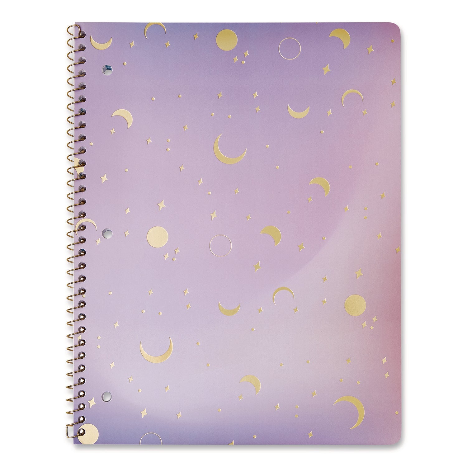 Eccolo Celestial Body Spiral Notebook, 1-Subject, Medium/College Rule, Assorted Cover Colors/Designs, (80) 11 x 8.5 Sheets, 3/Pack - Bloom Skins