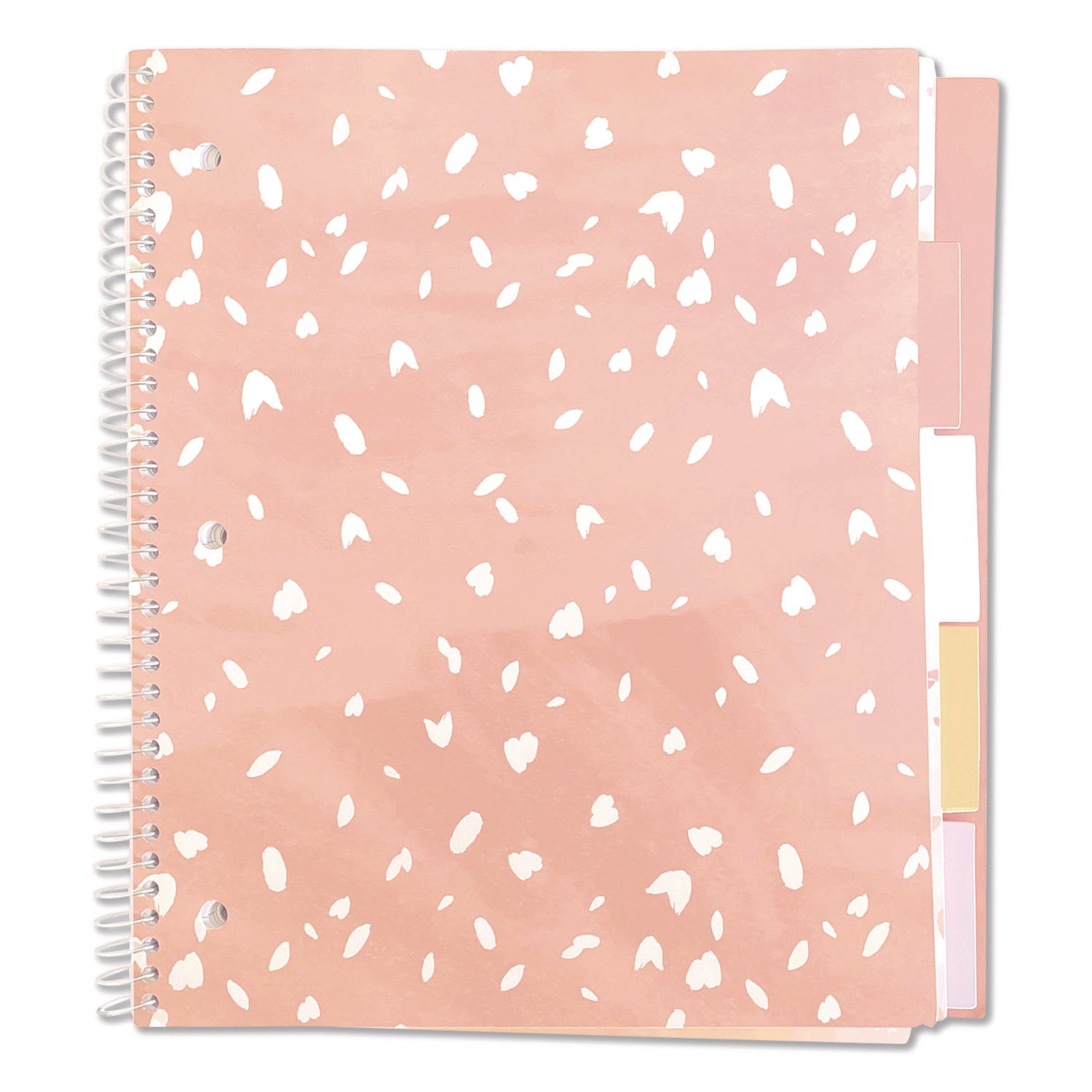 Carolina Pad® Silver Lining Five-Subject Spiral Notebook, Medium/College Rule, Randomly Assorted Cover Color/Design, (150) 11 x 9 Sheets - Bloom Skins