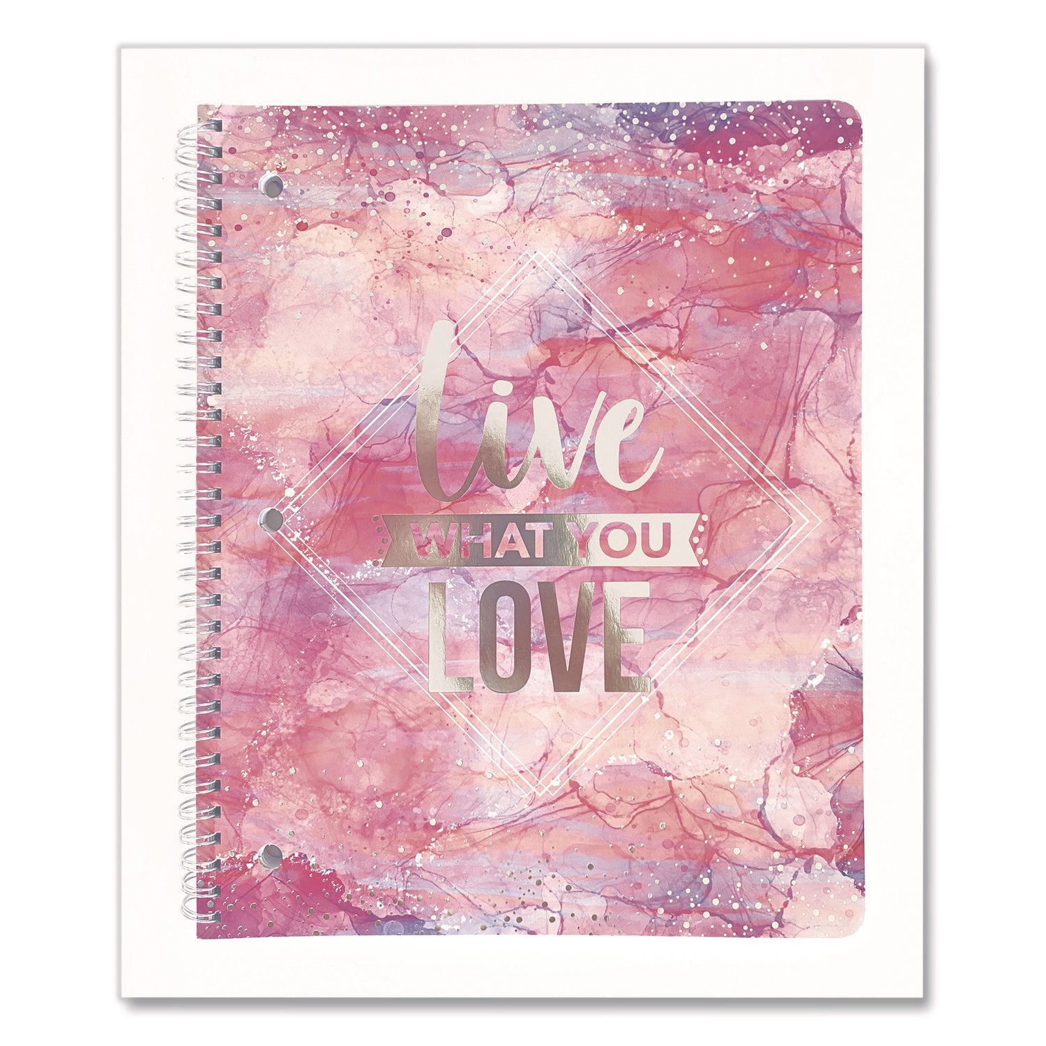 Carolina Pad® Silver Lining Hardcover Journal, Medium/College Rule, Randomly Assorted Cover Color, (80) 10 x 8.5 Sheets - Bloom Skins