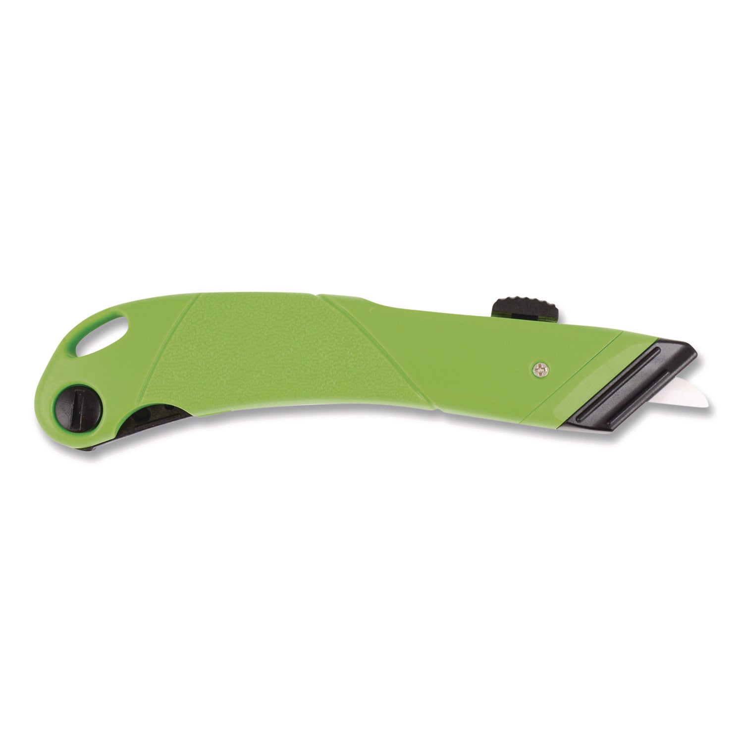 Westcott® Ceramic Safety Cutter with Fold-Out Film Cutter, Plastic Handle, Green - Bloom Skins