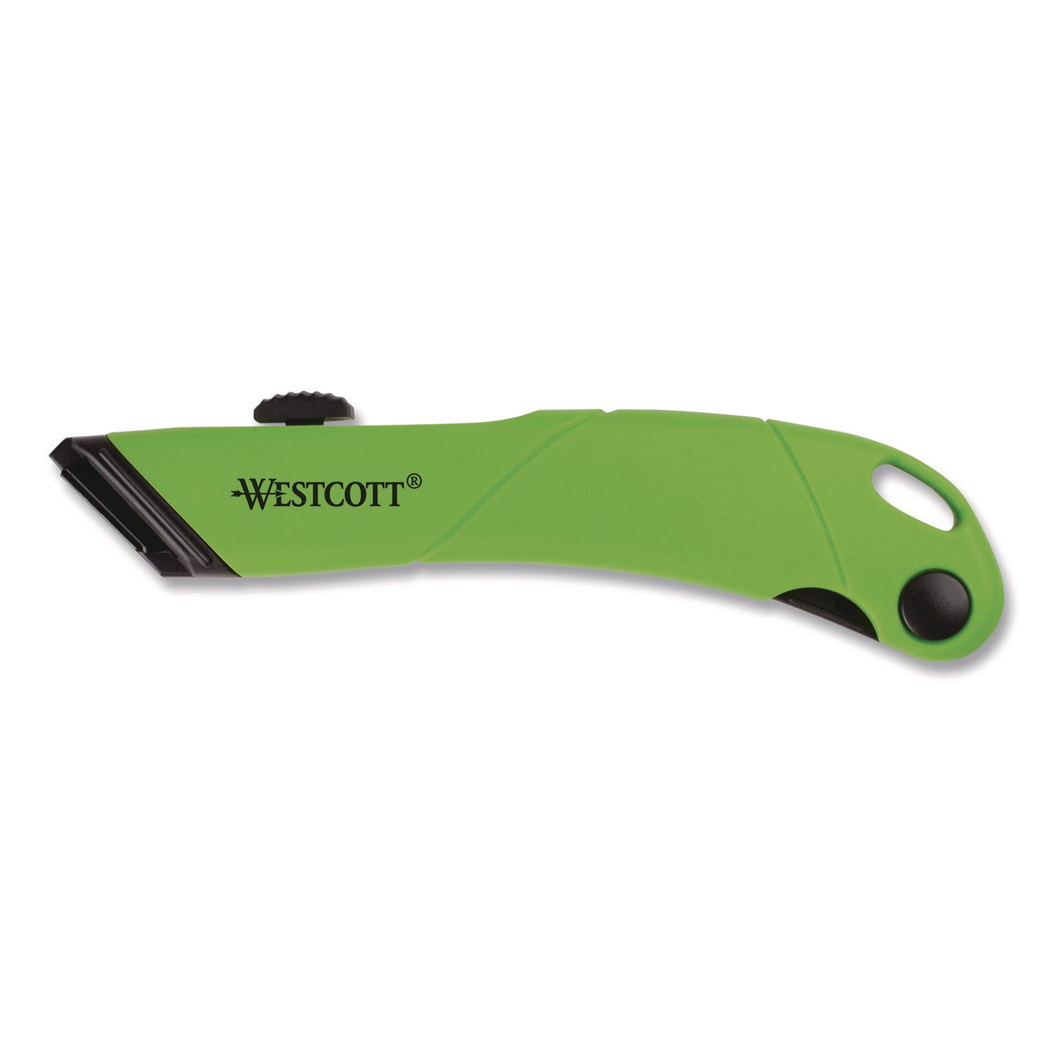 Westcott® Ceramic Safety Cutter with Fold-Out Film Cutter, Plastic Handle, Green - Bloom Skins