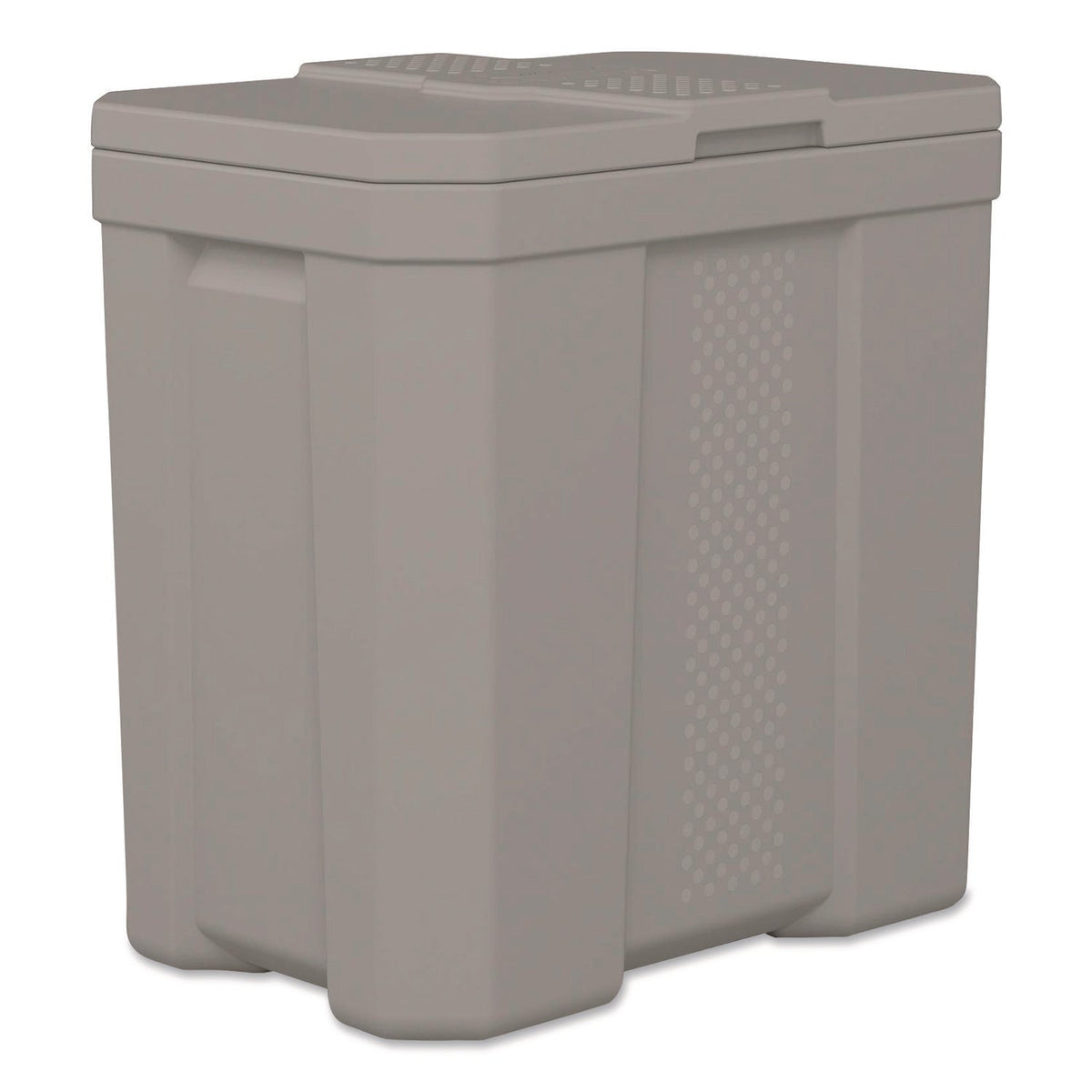 Suncast Commercial® Salt Box, 28 gal, 23.75 x 15.75 x 23.75. Dove Gray