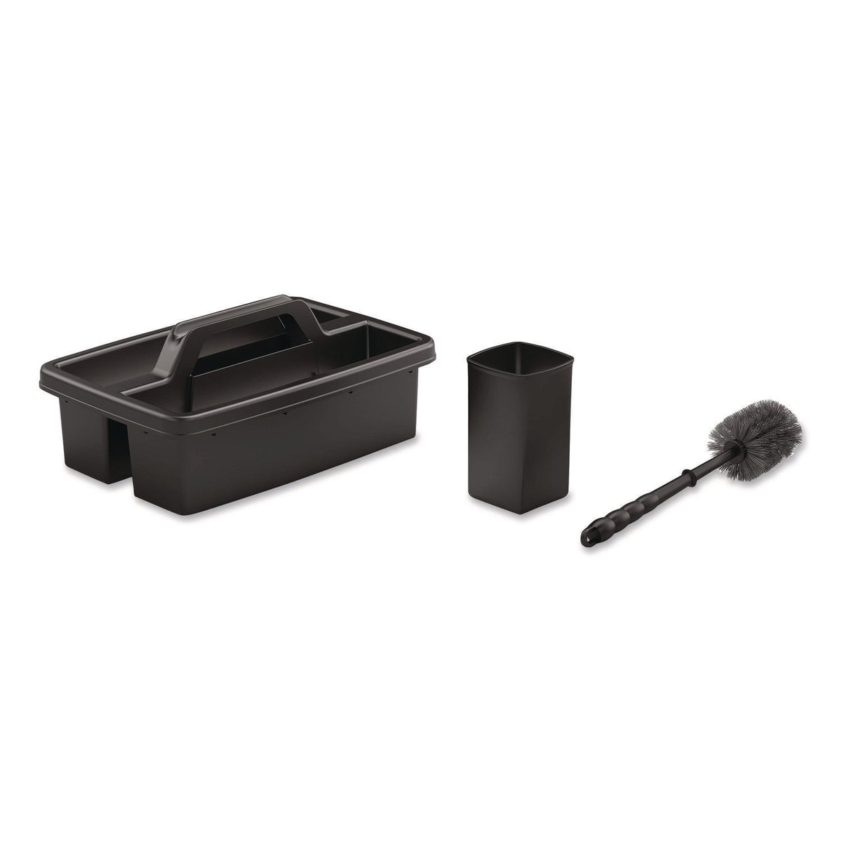 Suncast Commercial® Toilet Brush Caddy Kit, 8" Handle, Black - Bloom Skins