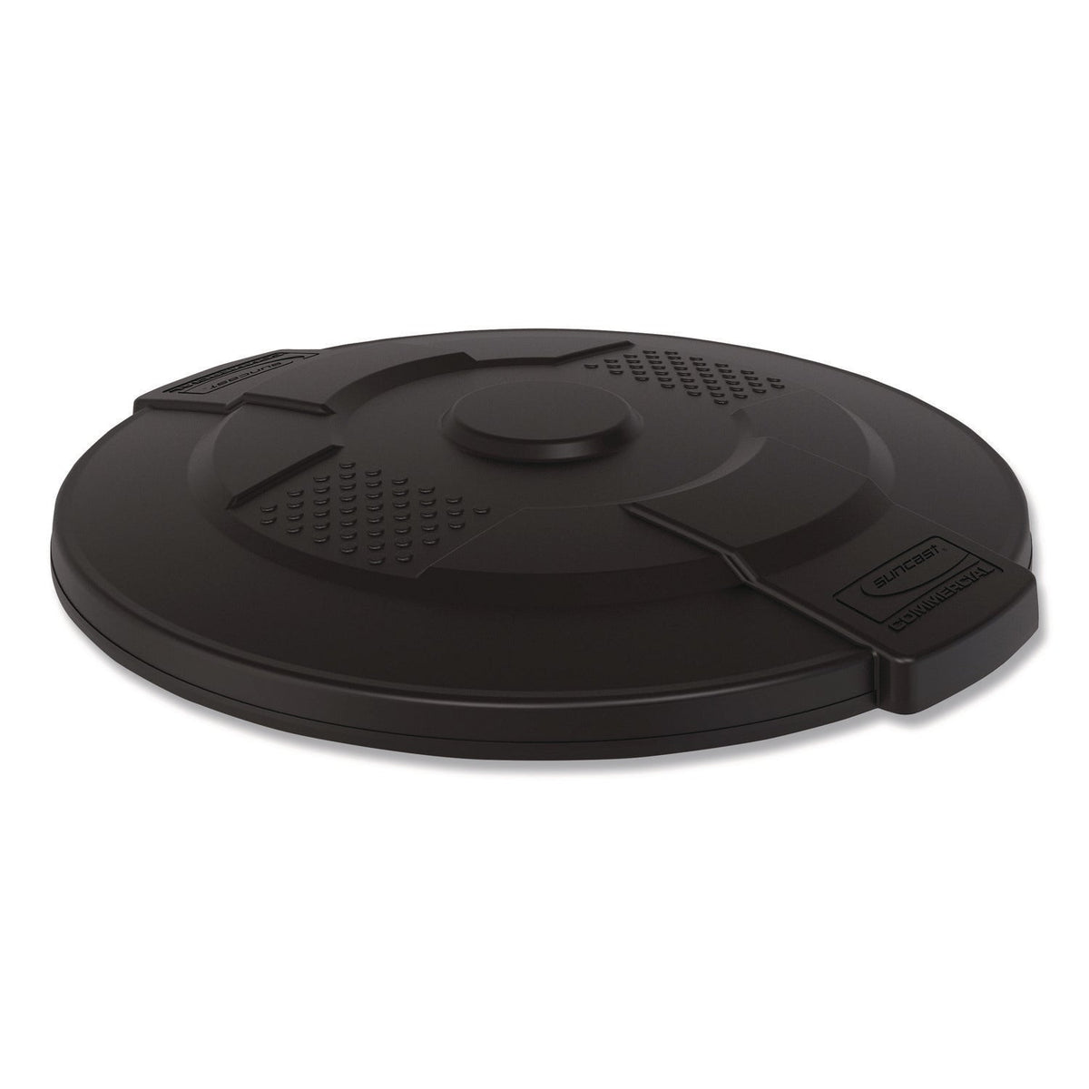 Suncast Commercial® Utility Trash Can Lid for 44 gal Trash Can, 24.88" Diameter x 3", Black - Bloom Skins