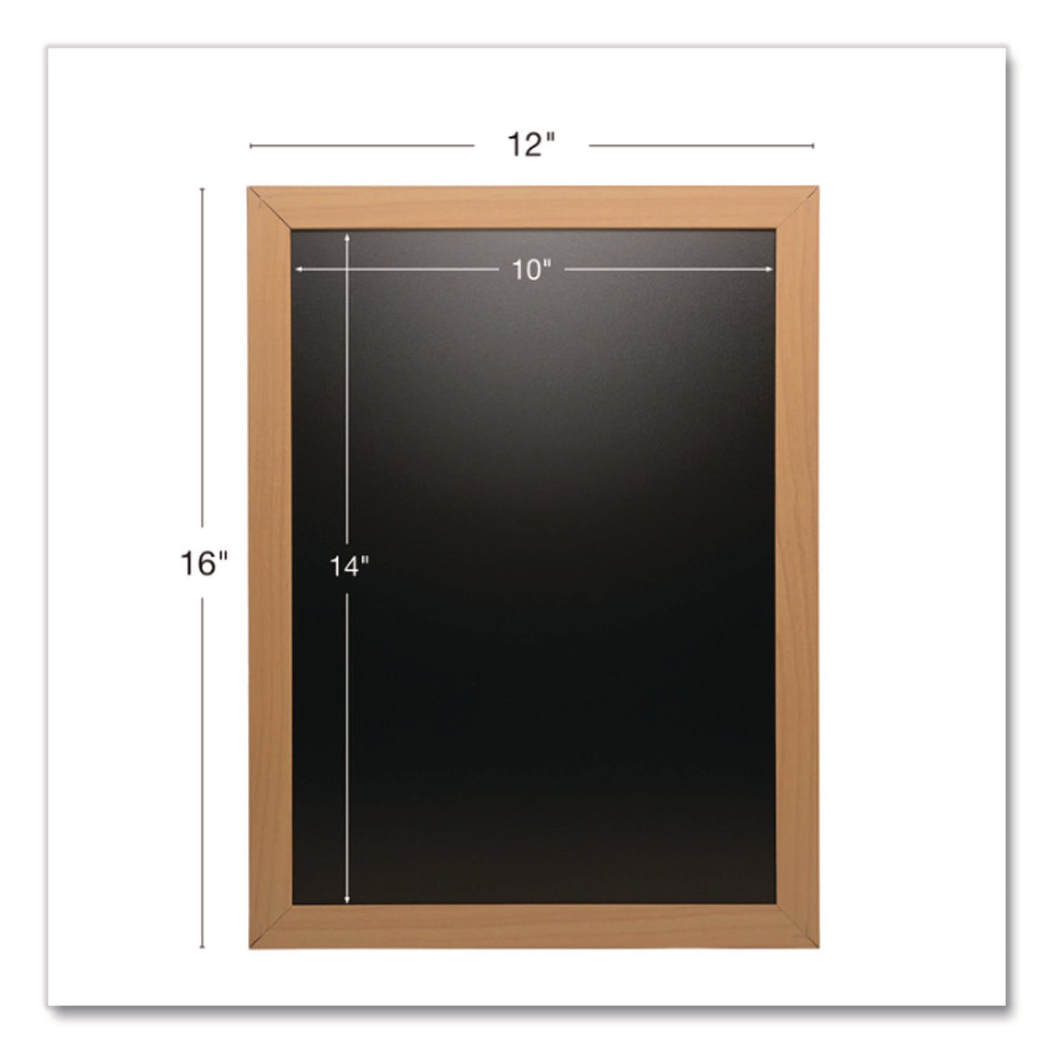 Excello Global Products® Chalkboard Sign, Black Surface, Brown Frame, 12 x 16 - Bloom Skins