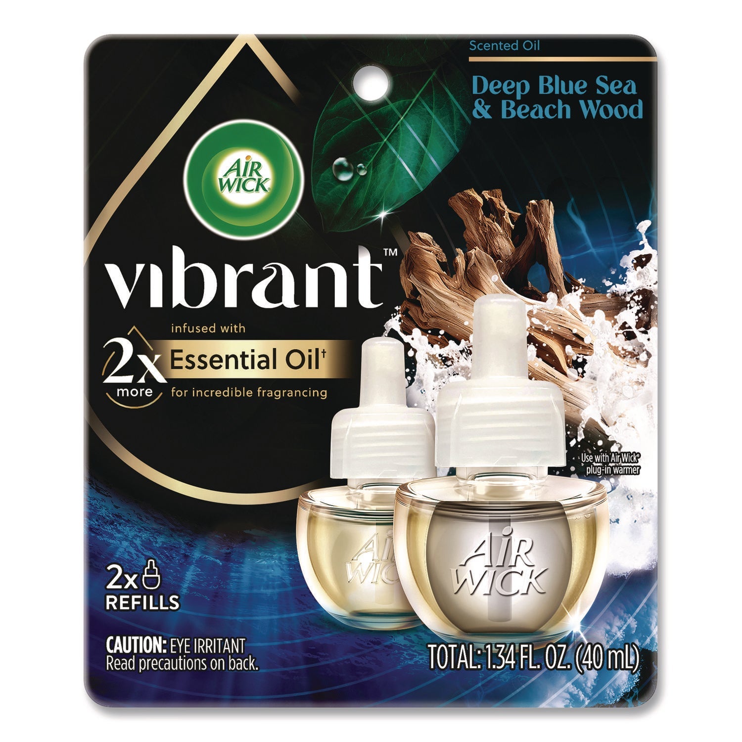 Air Wick® Scented Oil Refill, Deep Blue Sea and Beach Wood, 0.67 oz, 2/Pack - Bloom Skins