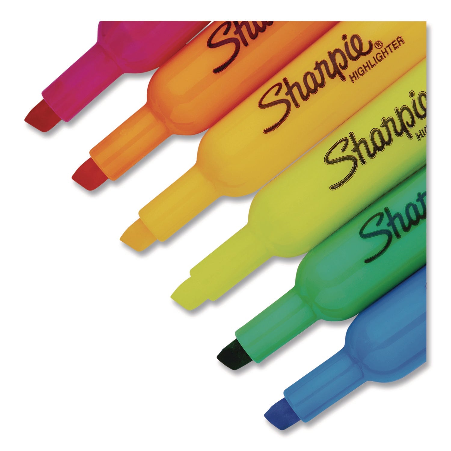 Sharpie® Smear Guard Tank Highlighters, Assorted Ink, Chisel Tip, Assorted Barrel, 20/Pack - Bloom Skins