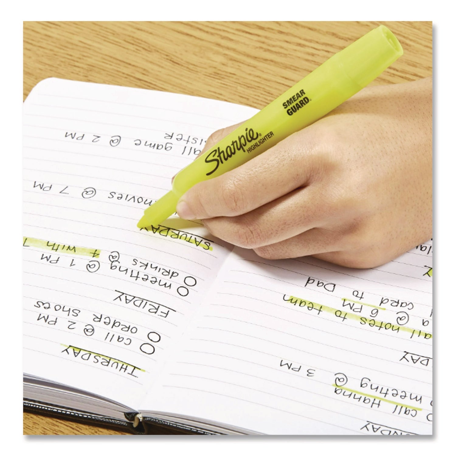 Sharpie® Smear Guard Tank Highlighters, Assorted Ink, Chisel Tip, Assorted Barrel, 20/Pack - Bloom Skins