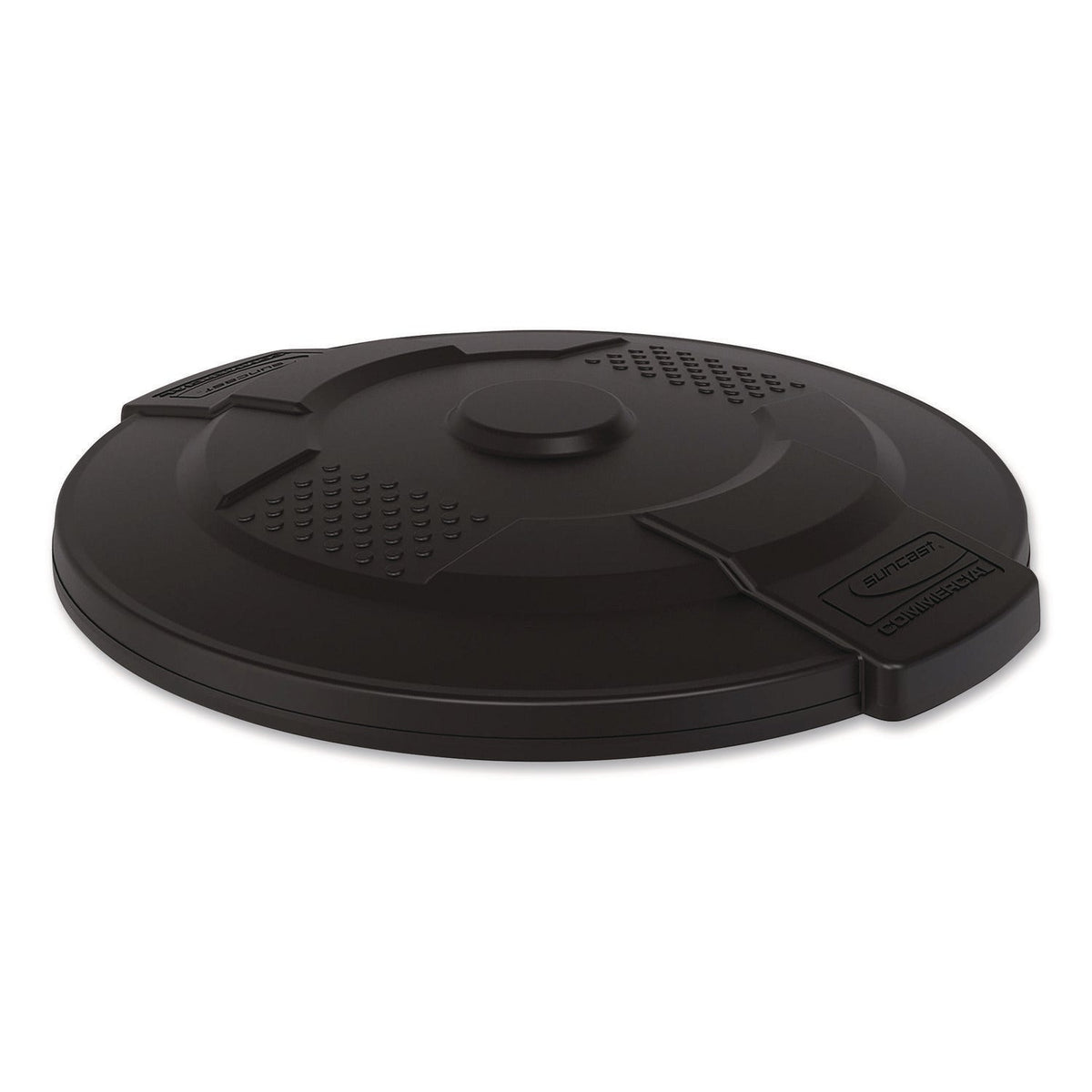 Suncast Commercial® Utility Trash Can Lid for 20 gal Trash Can, 19.74" Diameter x 2.9", Black - Bloom Skins