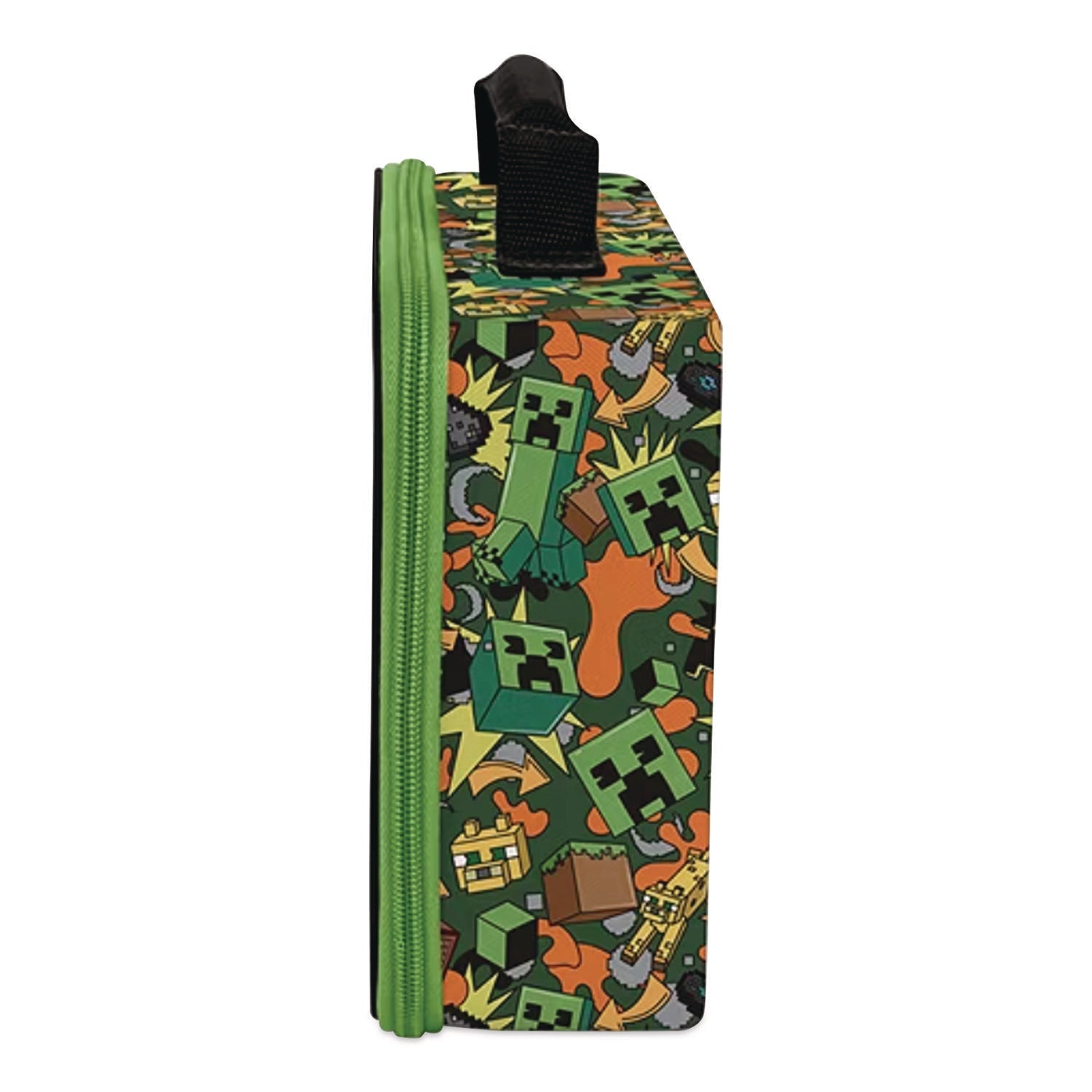 Thermos® Minecraft Soft Lunch Box, 9.5" x 3.75" x 7.5", Green/Orange/Gray - Bloom Skins