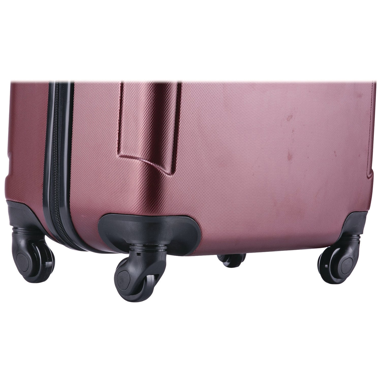 InUSA Luggage Pilot Hard Side Carry-On Suitcase, Four-Wheeled Spinner, 14.37 x 8.86 x 21.46, Wine - Bloom Skins
