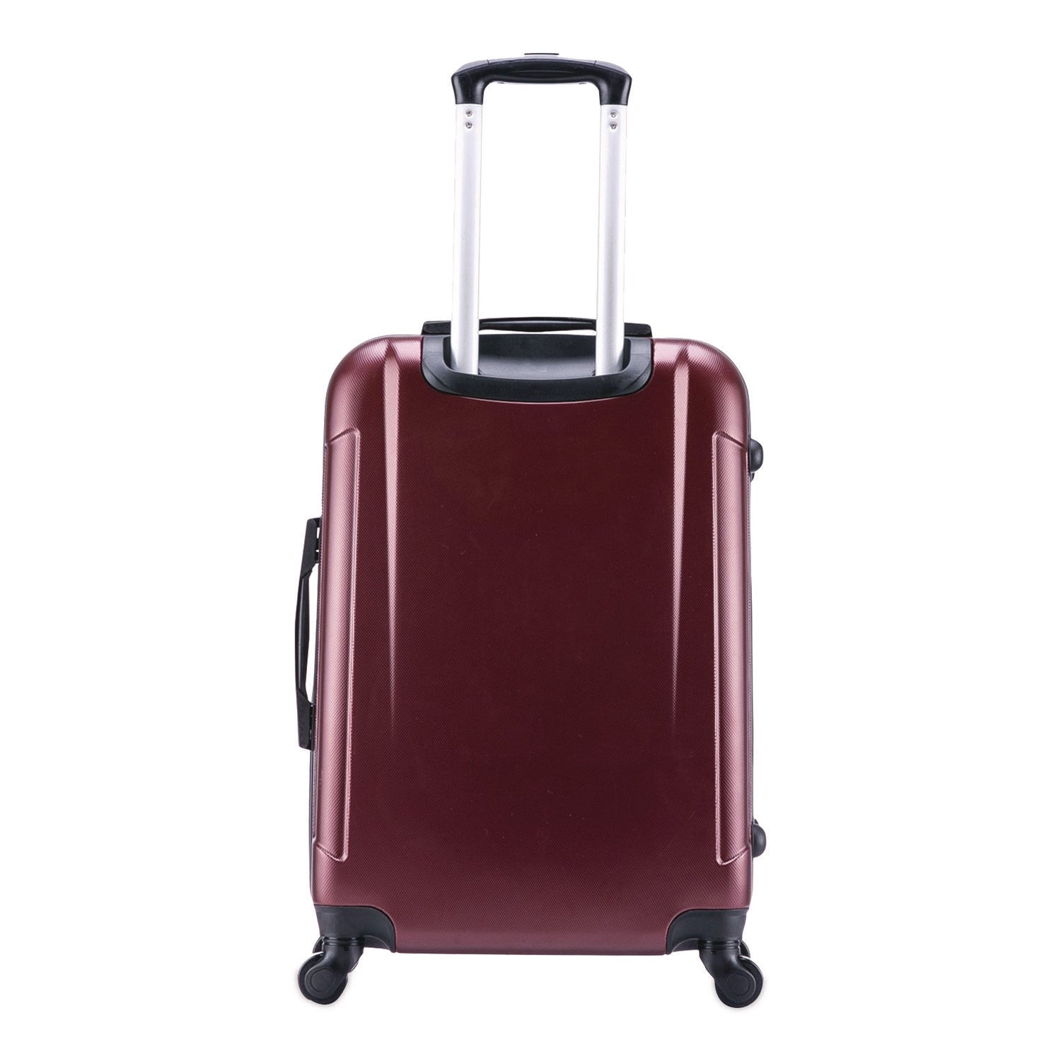 InUSA Luggage Pilot Hard Side Carry-On Suitcase, Four-Wheeled Spinner, 14.37 x 8.86 x 21.46, Wine - Bloom Skins