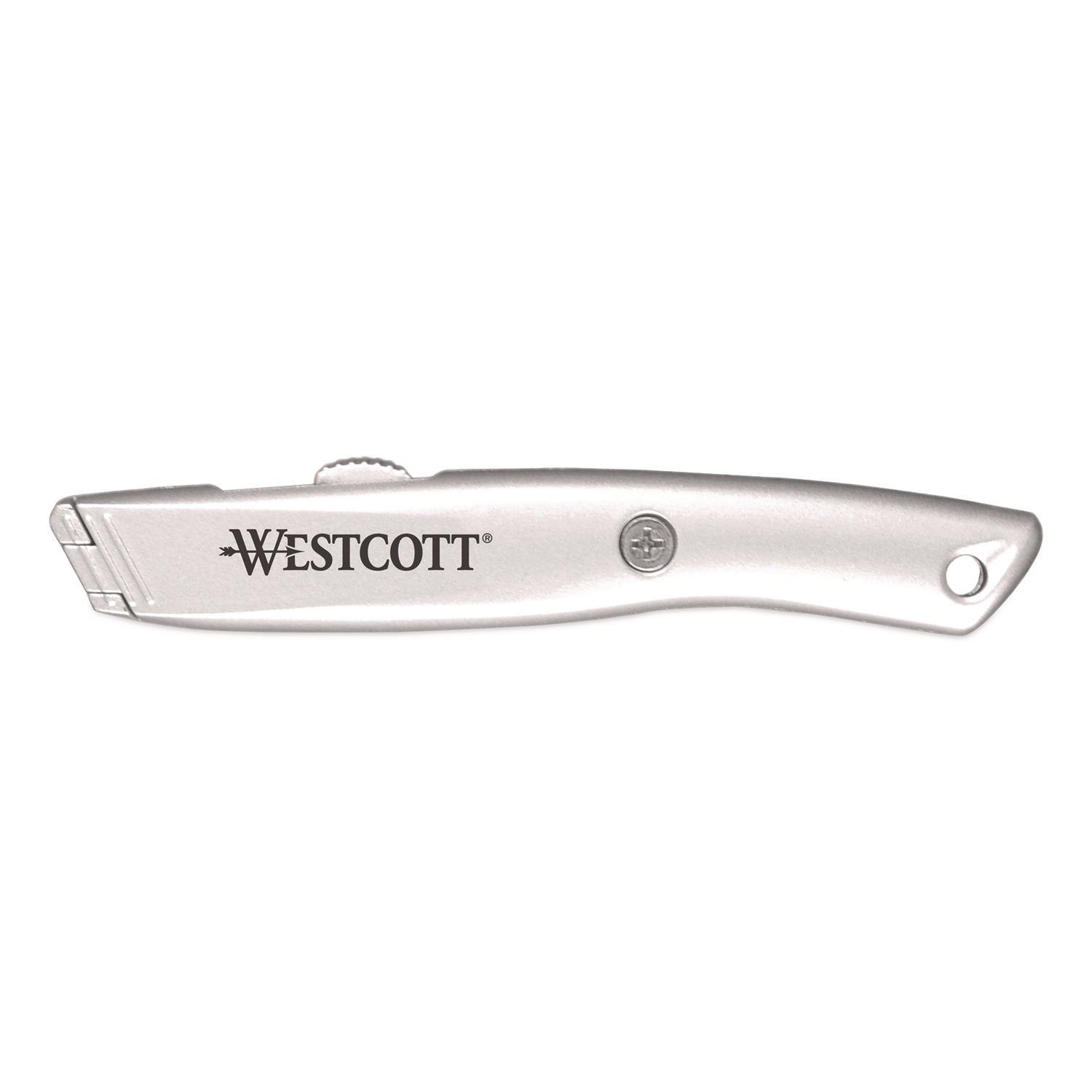 Westcott® Aluminum Safety Cutter with Ceramic Blade, Aluminum Handle, Silver - Bloom Skins