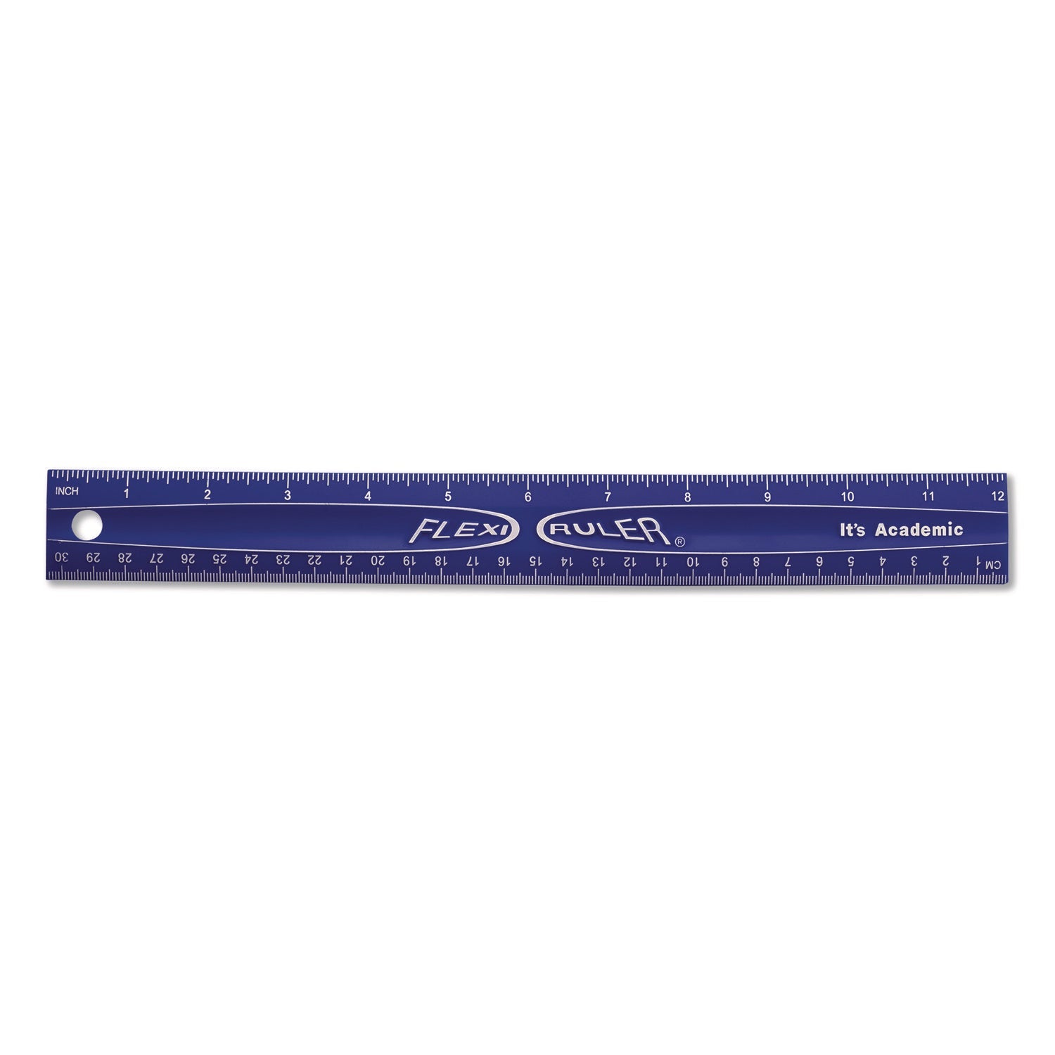 Bostitch® Lockermate Flexi Ruler, Standard/Metric, 12" Long, Blue