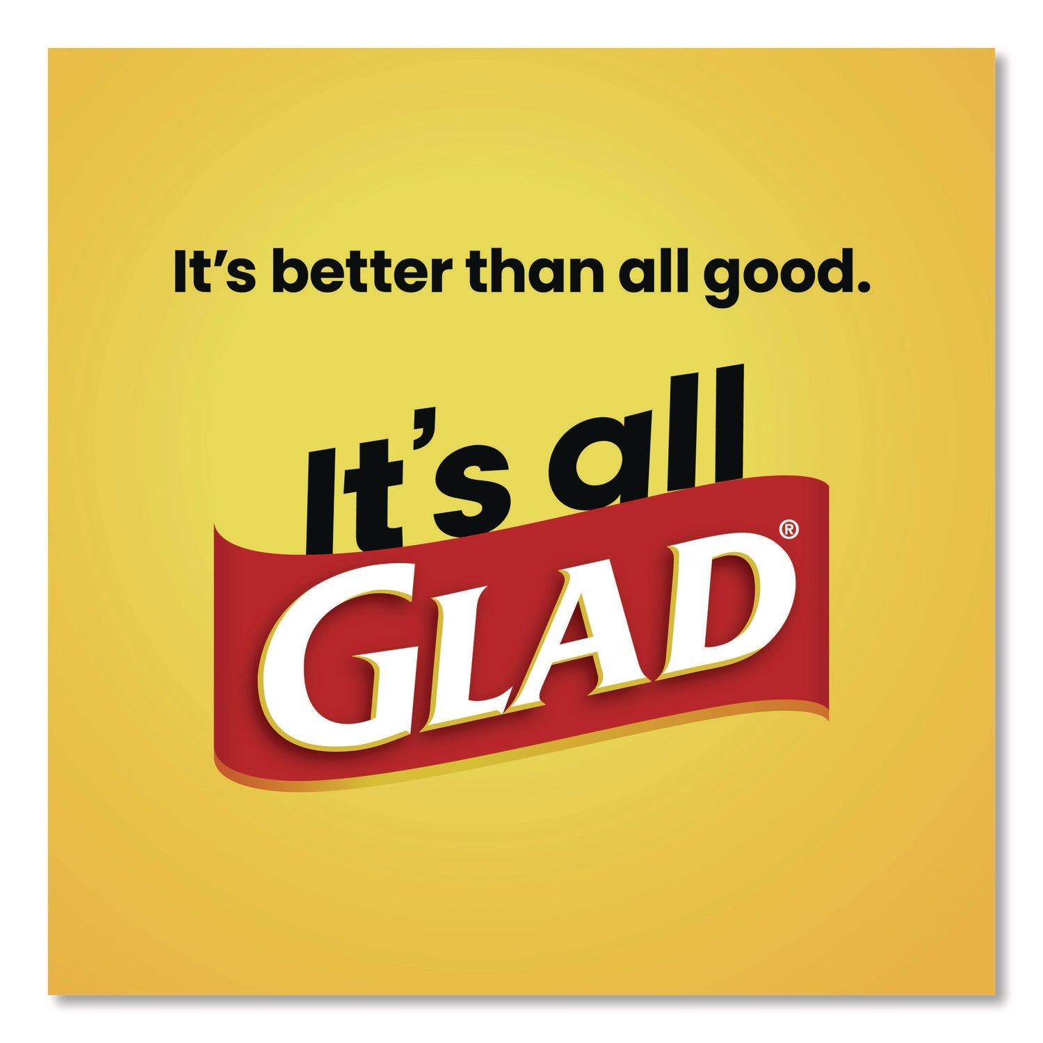 Glad® Large Quick-Tie Trash Bags, Tie-Flap, 30 gal, 0.81 mil, 30 x 33, Black, 10 Bags/Box, 12 Boxes/Carton - Bloom Skins
