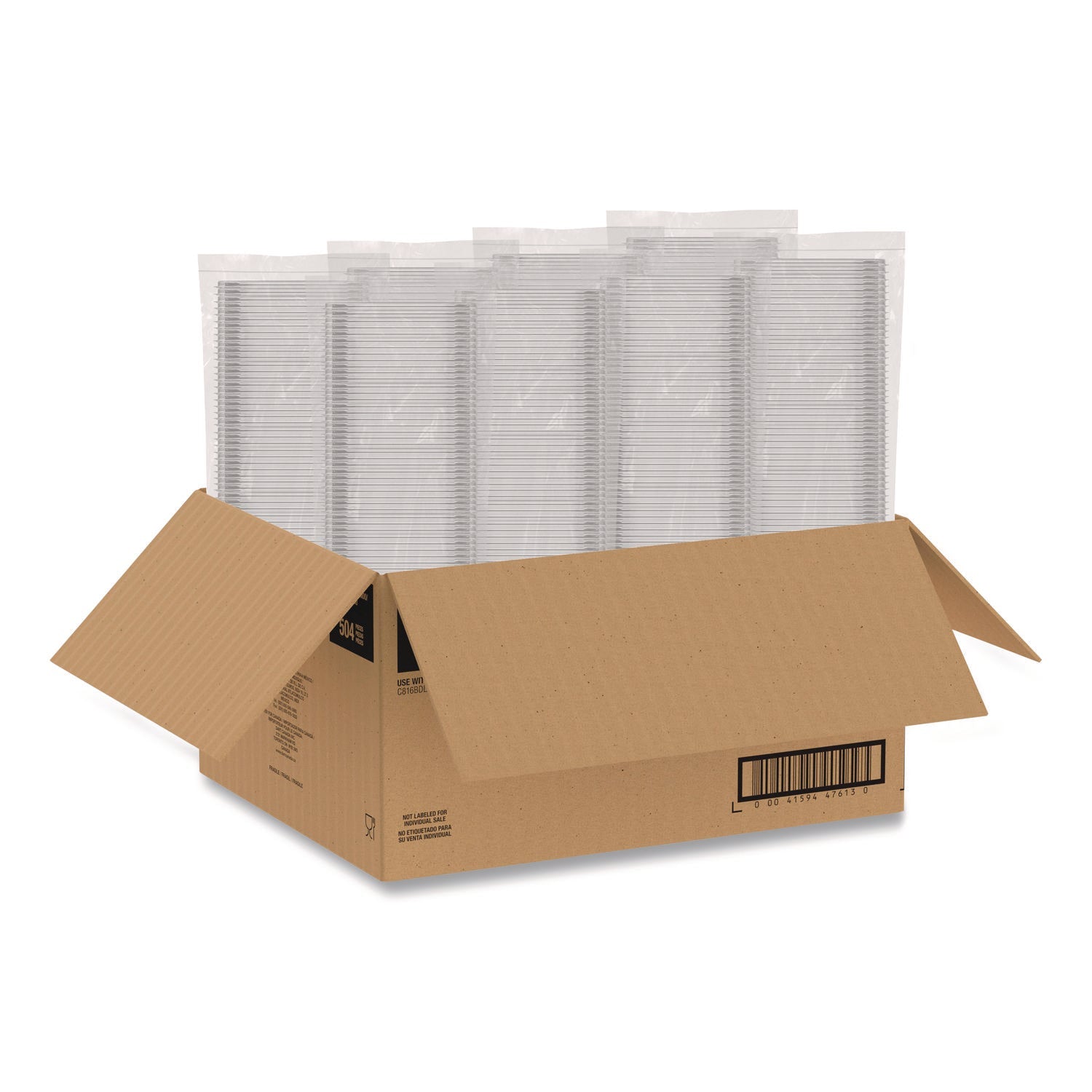 Dart® Square Plastic Bowls, 12 oz, 8.5 x 8.5 x 2.64, Clear, Plastic, 63 Bowls/Sleeve, 8 Sleeves/Carton - Bloom Skins