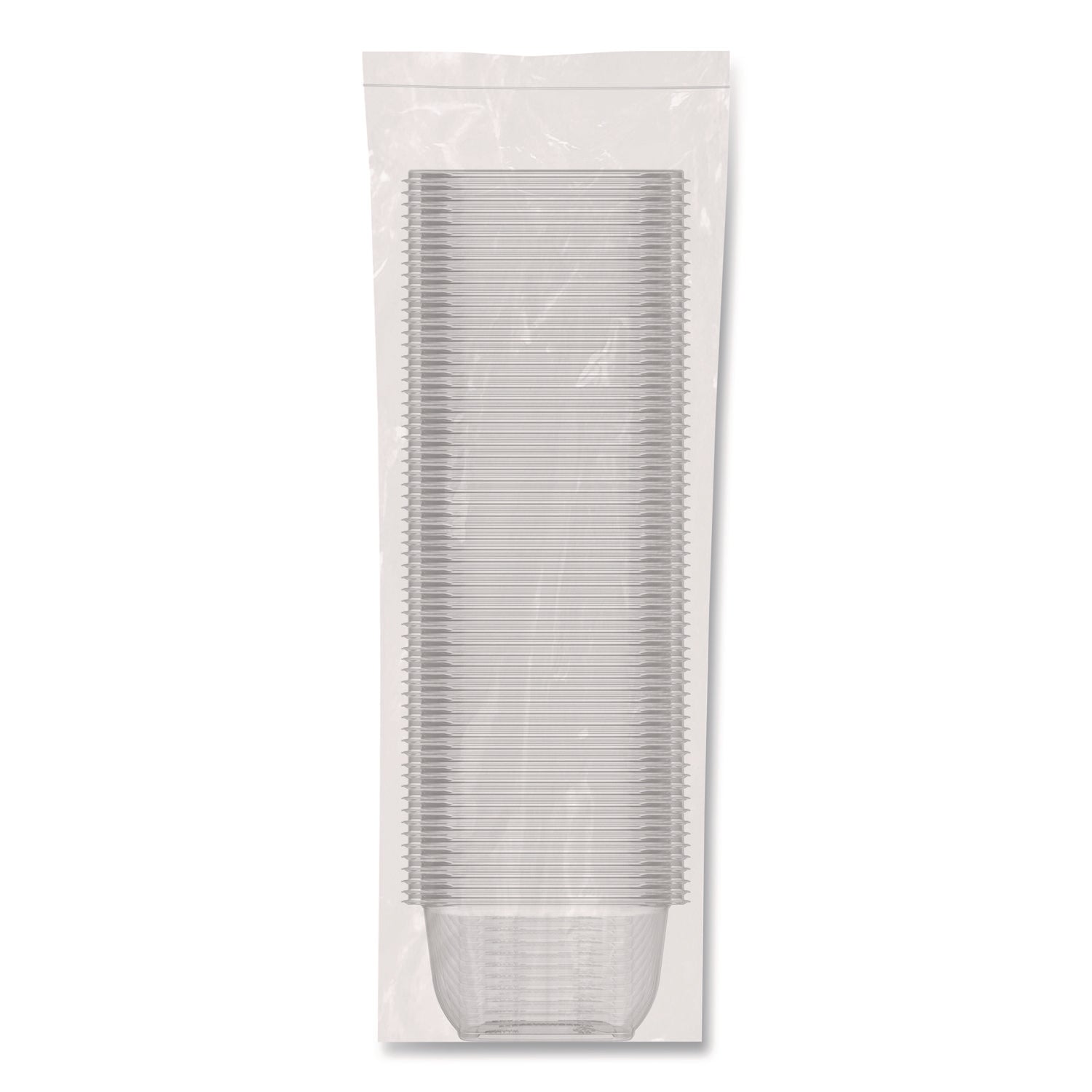 Dart® Square Plastic Bowls, 16 oz, 8.5 x 8.5 x 1.96, Clear, Plastic, 63 Bowls/Sleeve, 8 Sleeves/Carton - Bloom Skins