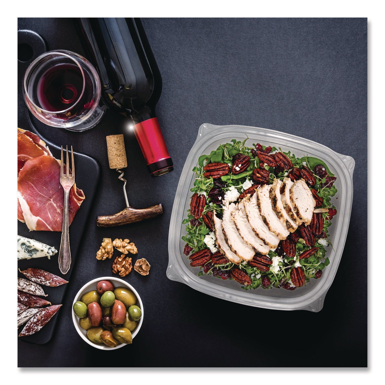 Dart® Square Plastic Bowls, 24 oz, 5 x 5 x 1.99, Clear, Plastic, 63 Bowls/Sleeve, 4 Sleeves/Carton - Bloom Skins