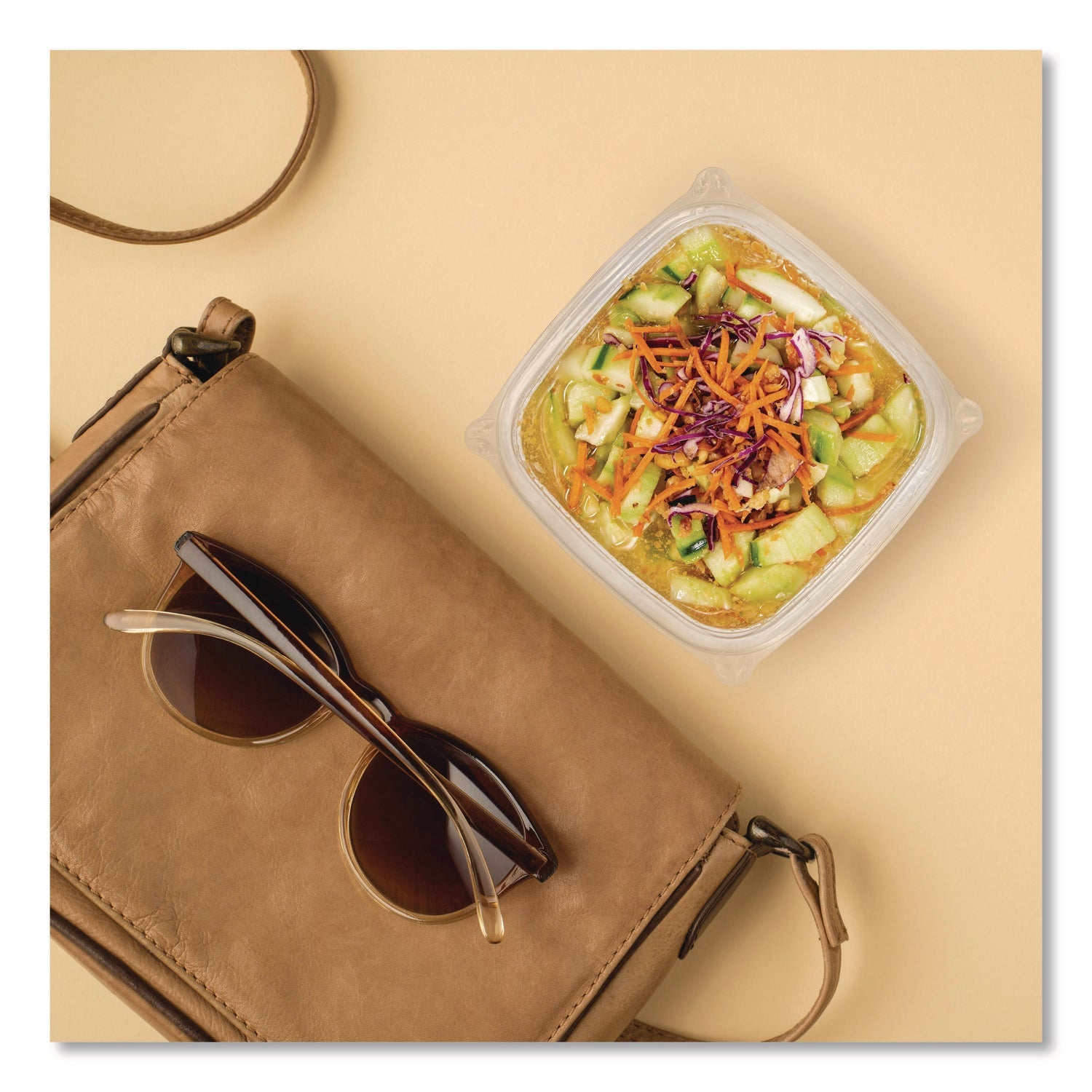 Dart® Square Plastic Bowls, 8 oz, 8.5 x 8.5 x 1.51, Clear, Plastic, 63 Bowls/Sleeve, 8 Sleeves/Carton - Bloom Skins