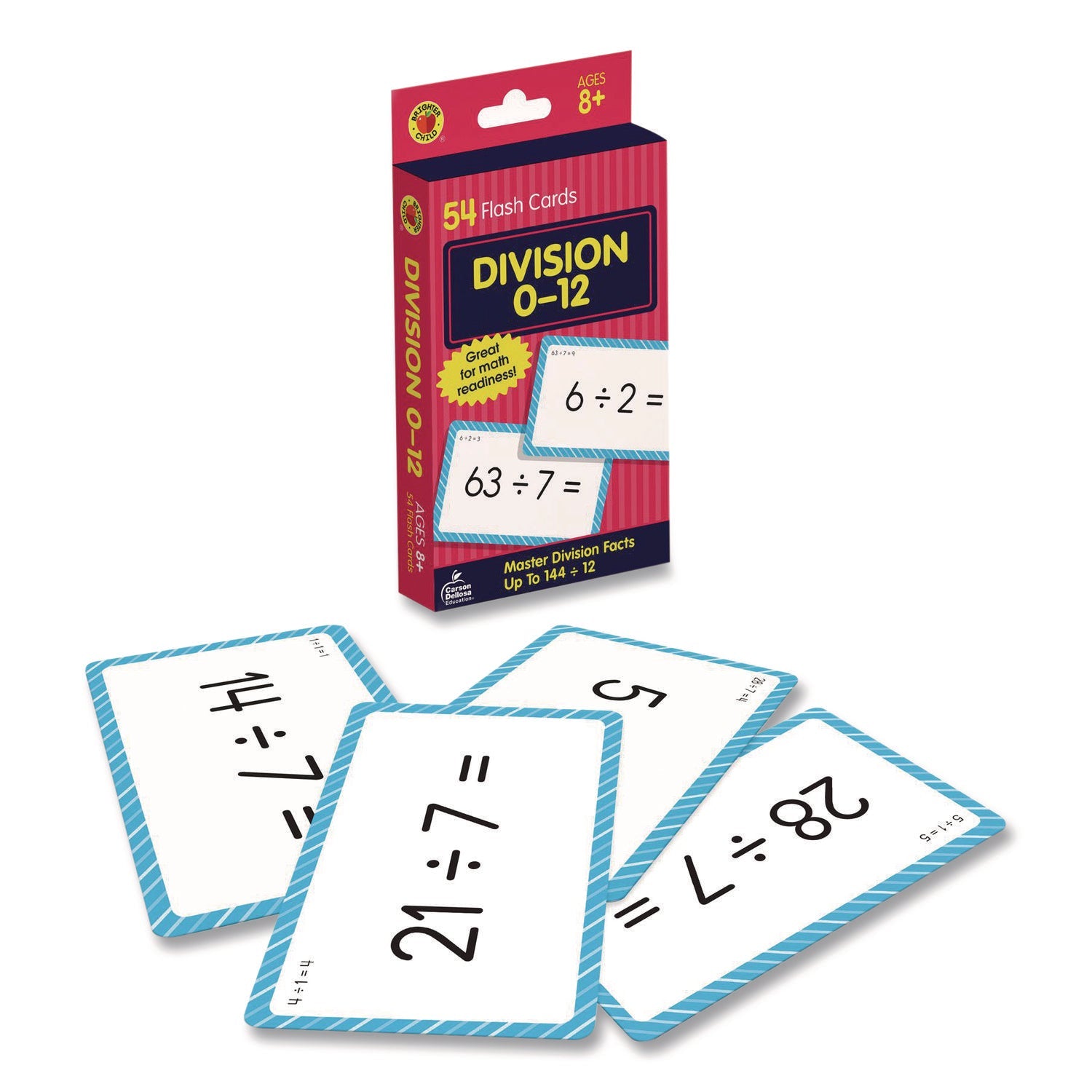 Carson-Dellosa Education Division 0 to 12 Flash Cards, 3.25 x 5.25, Assorted Colors, 54 Cards - Bloom Skins