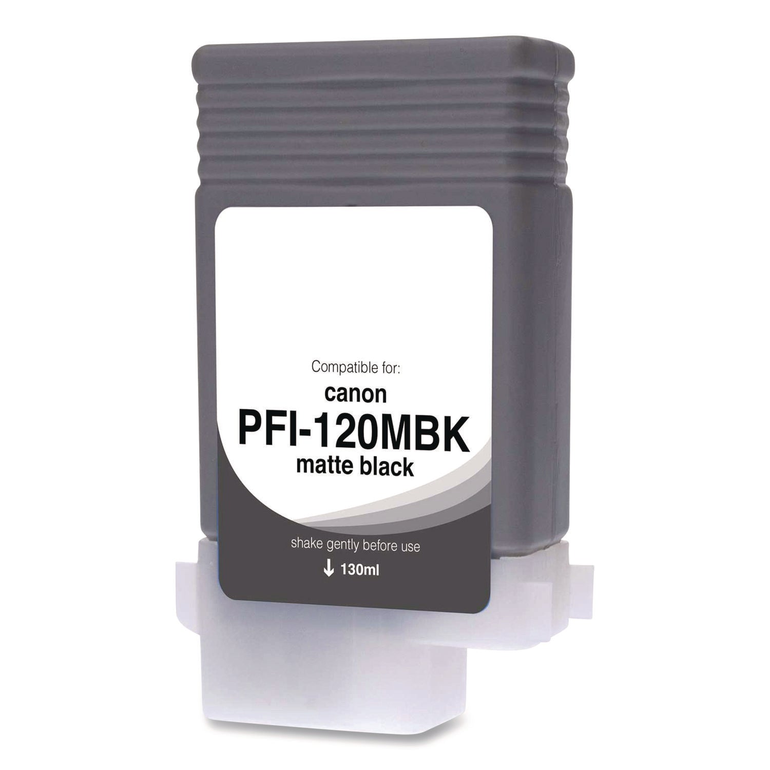 Innovera® Compatible Matte Black Ink, Replacement for PFI-120 (2884C001), 130 mL - Bloom Skins