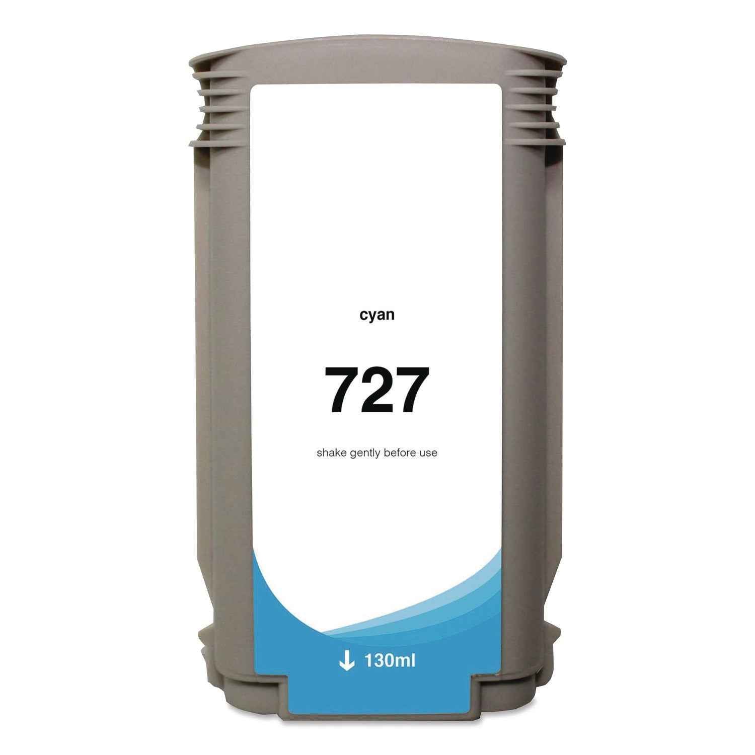 Innovera® Compatible Cyan Ink, Replacement for 727 (B3P19A), 130 mL
