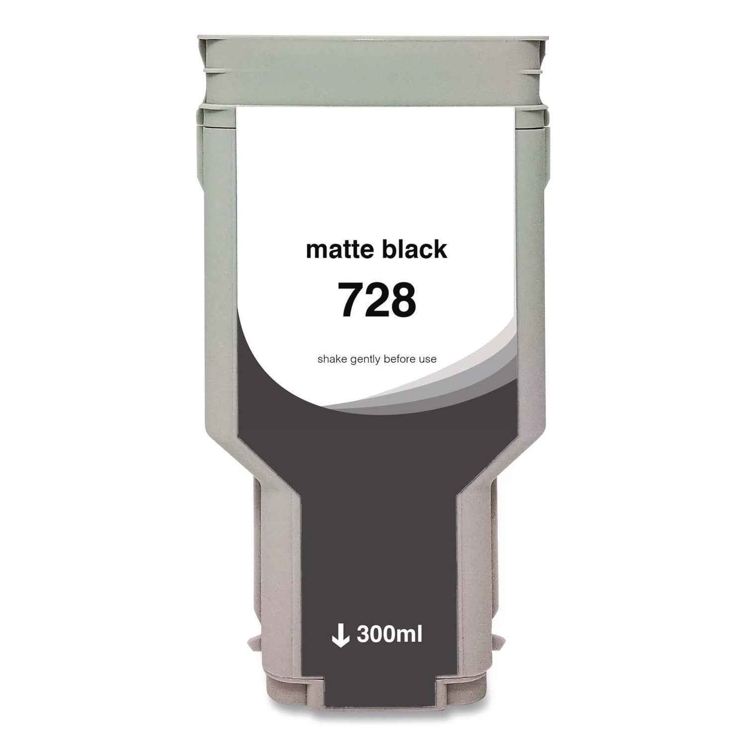 Innovera® Compatible Matte Black Ink, Replacement for 728 (F9J68A), 300 mL
