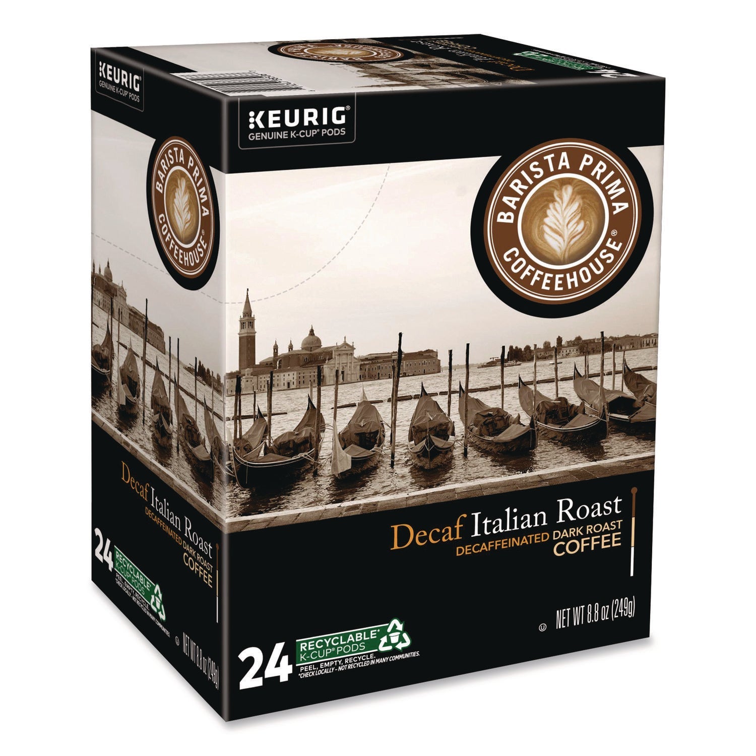Barista Prima Coffeehouse® Decaf Italian Roast Coffee K-Cups, 24/Box, 4 Boxes/Carton - Bloom Skins