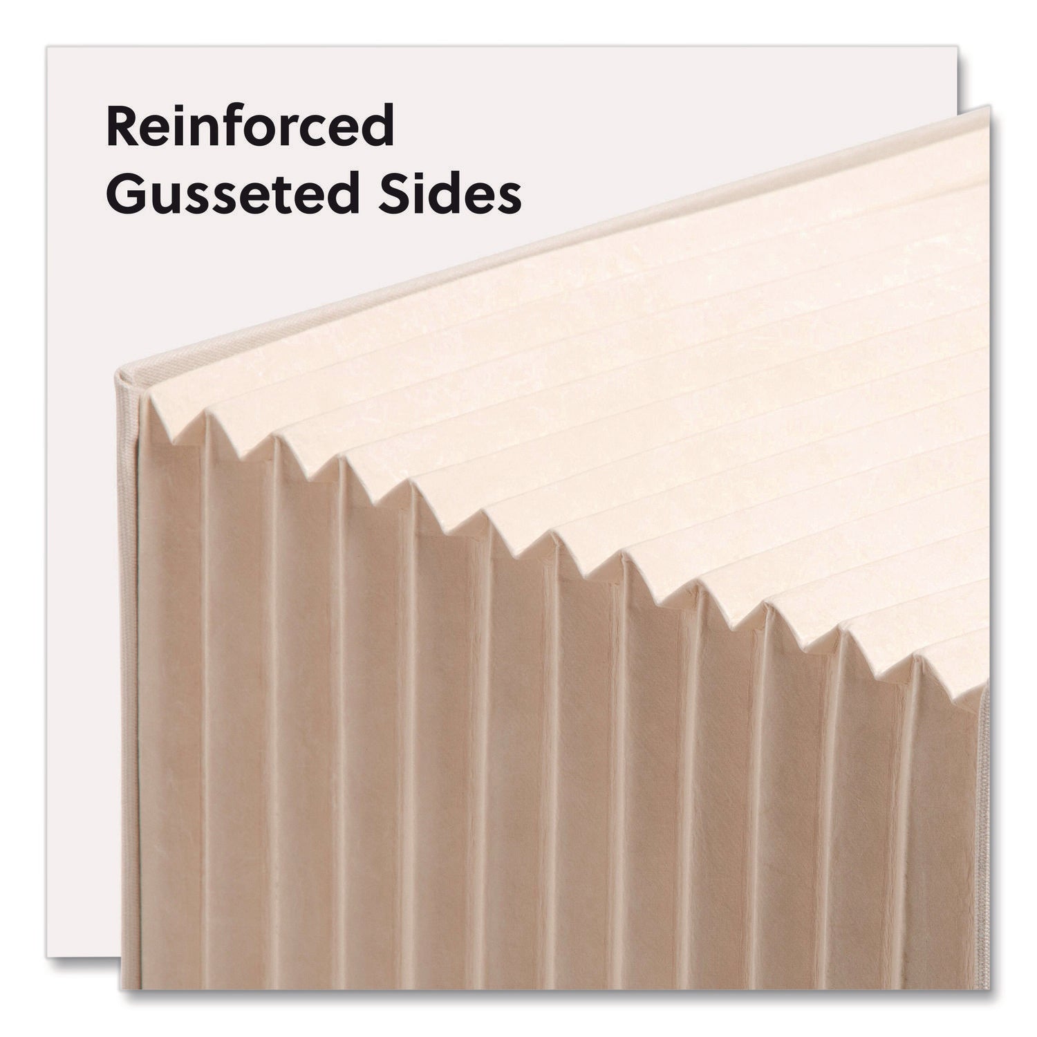 Smead Stadium File, 10.5" Expansion, 12 Sections, 1/3-Cut Tabs, Letter Size, Beige - Bloom Skins