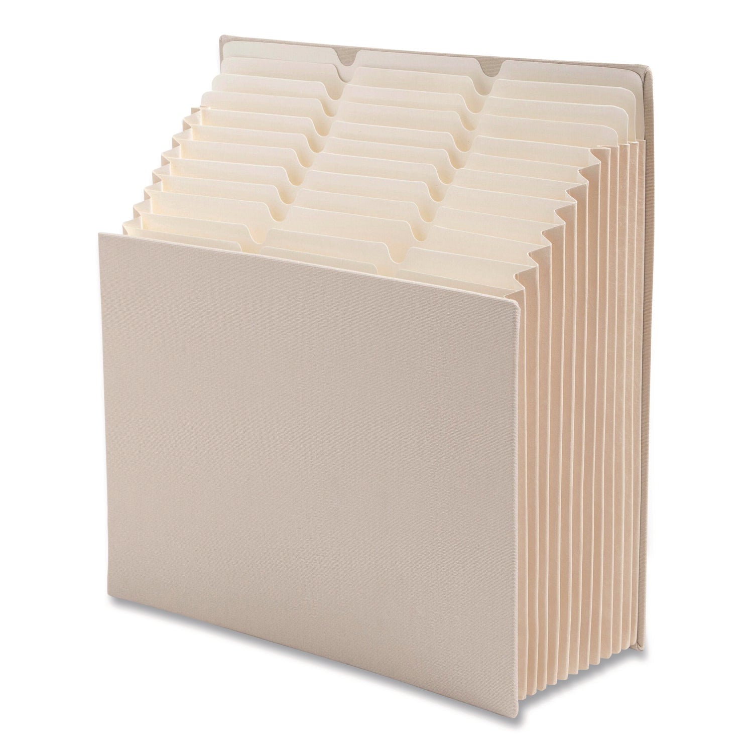 Smead Stadium File, 10.5" Expansion, 12 Sections, 1/3-Cut Tabs, Letter Size, Beige - Bloom Skins