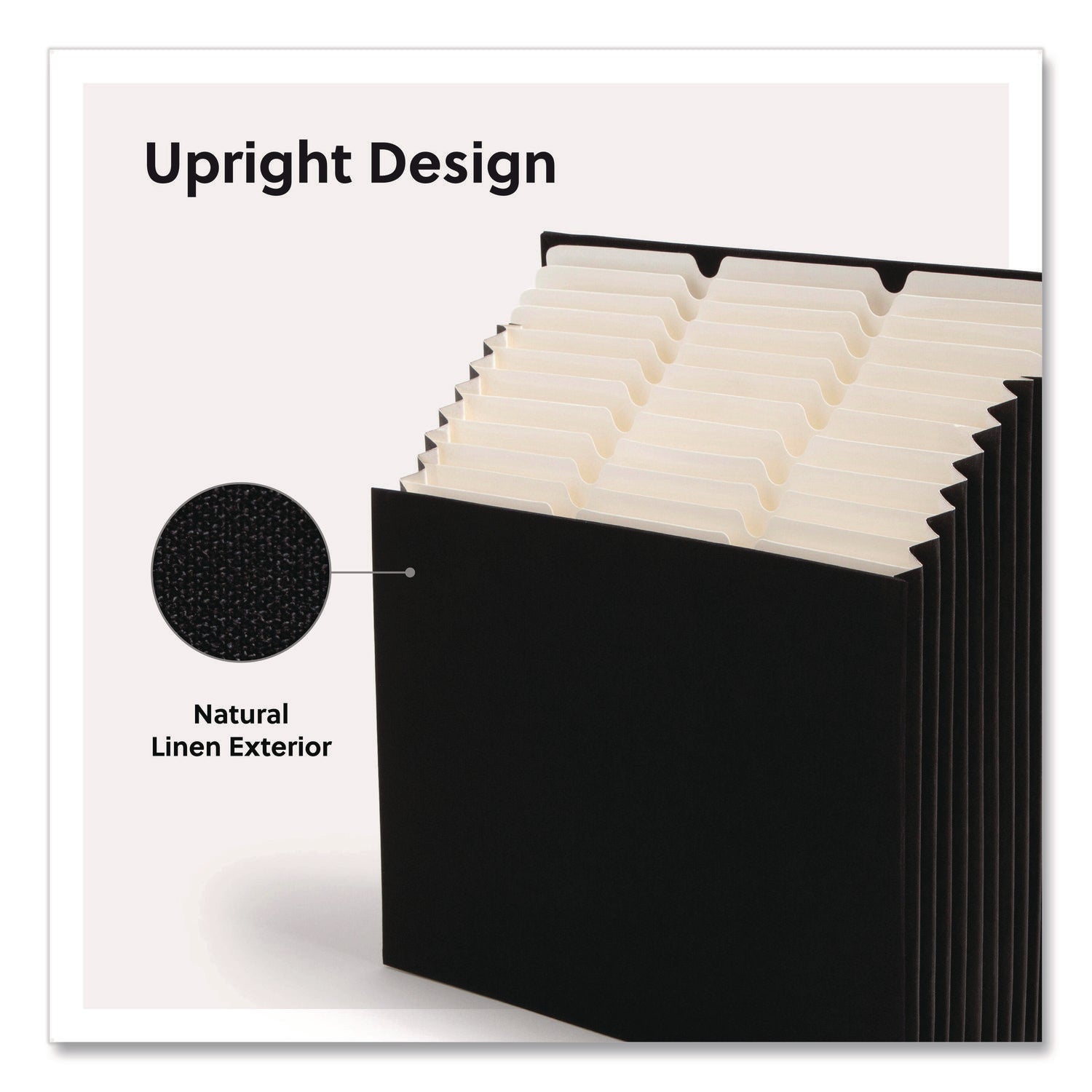 Smead Stadium File, 10.5" Expansion, 12 Sections, 1/3-Cut Tabs, Letter Size, Charcoal - Bloom Skins