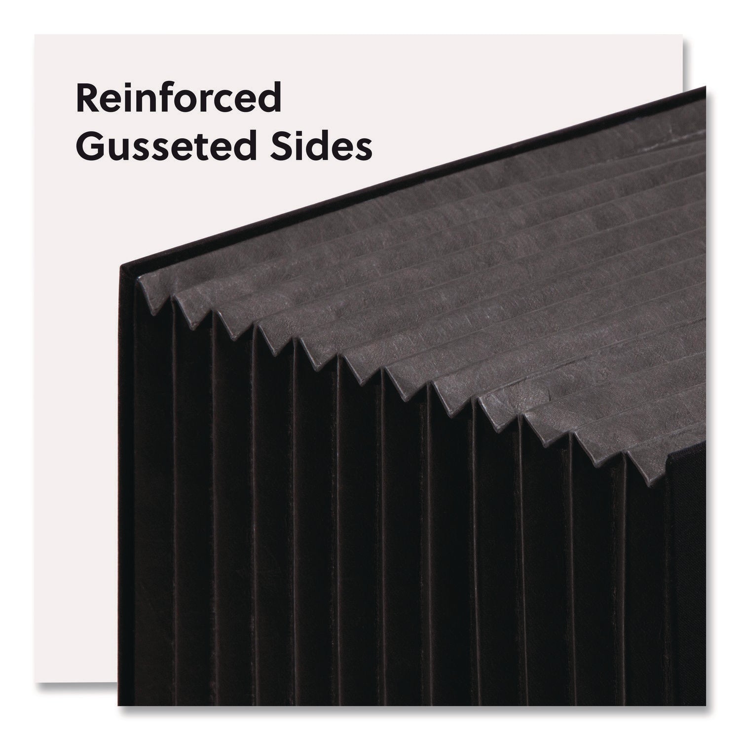 Smead Stadium File, 10.5" Expansion, 12 Sections, 1/3-Cut Tabs, Letter Size, Charcoal - Bloom Skins