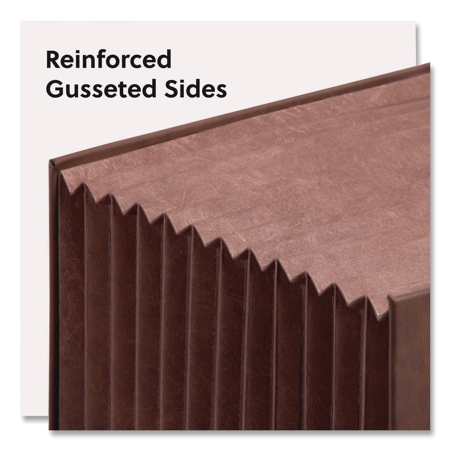 Smead Stadium File, 10.5" Expansion, 12 Sections, 1/3-Cut Tabs, Letter Size, Saddle - Bloom Skins