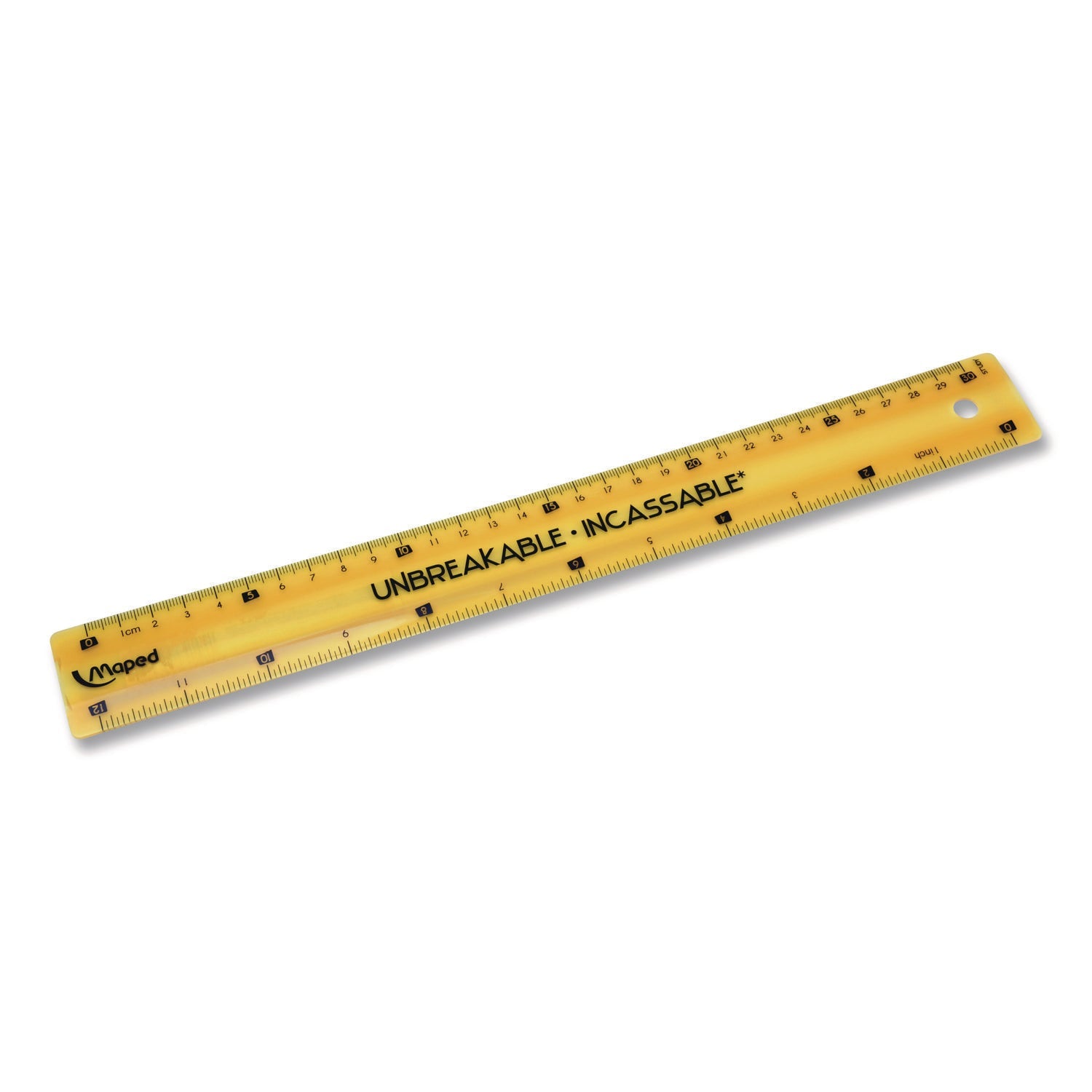 Maped Helix Unbreakable 12" Ruler, Standard/Metric, 12.72" Long, Randomly Assorted Color - Bloom Skins