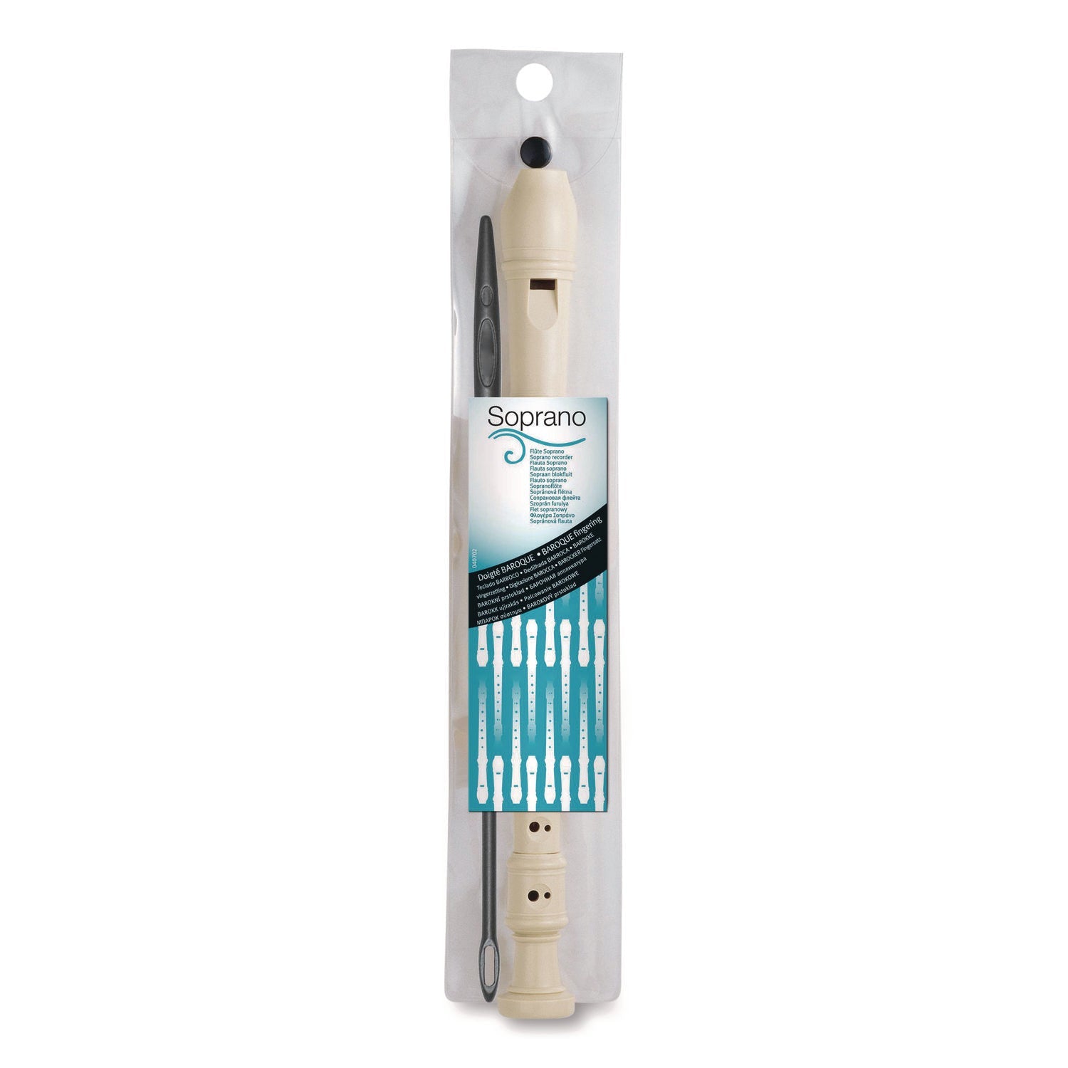 Maped Helix Soprano School Recorder, Plastic, Beige - Bloom Skins