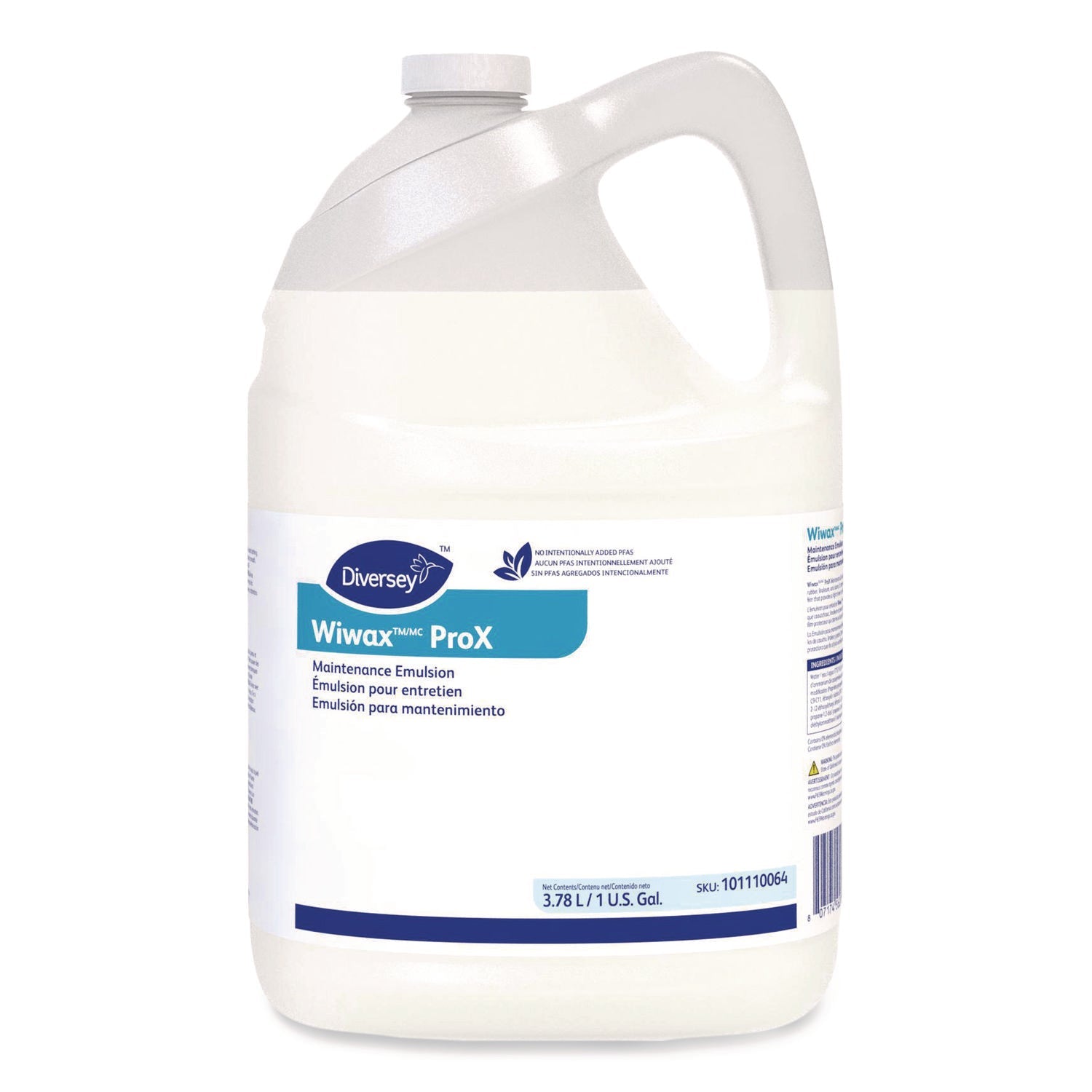 Diversey™ Wiwax ProX Maintenance Emulsion, 1 gal Bottle, 4/Carton - Bloom Skins