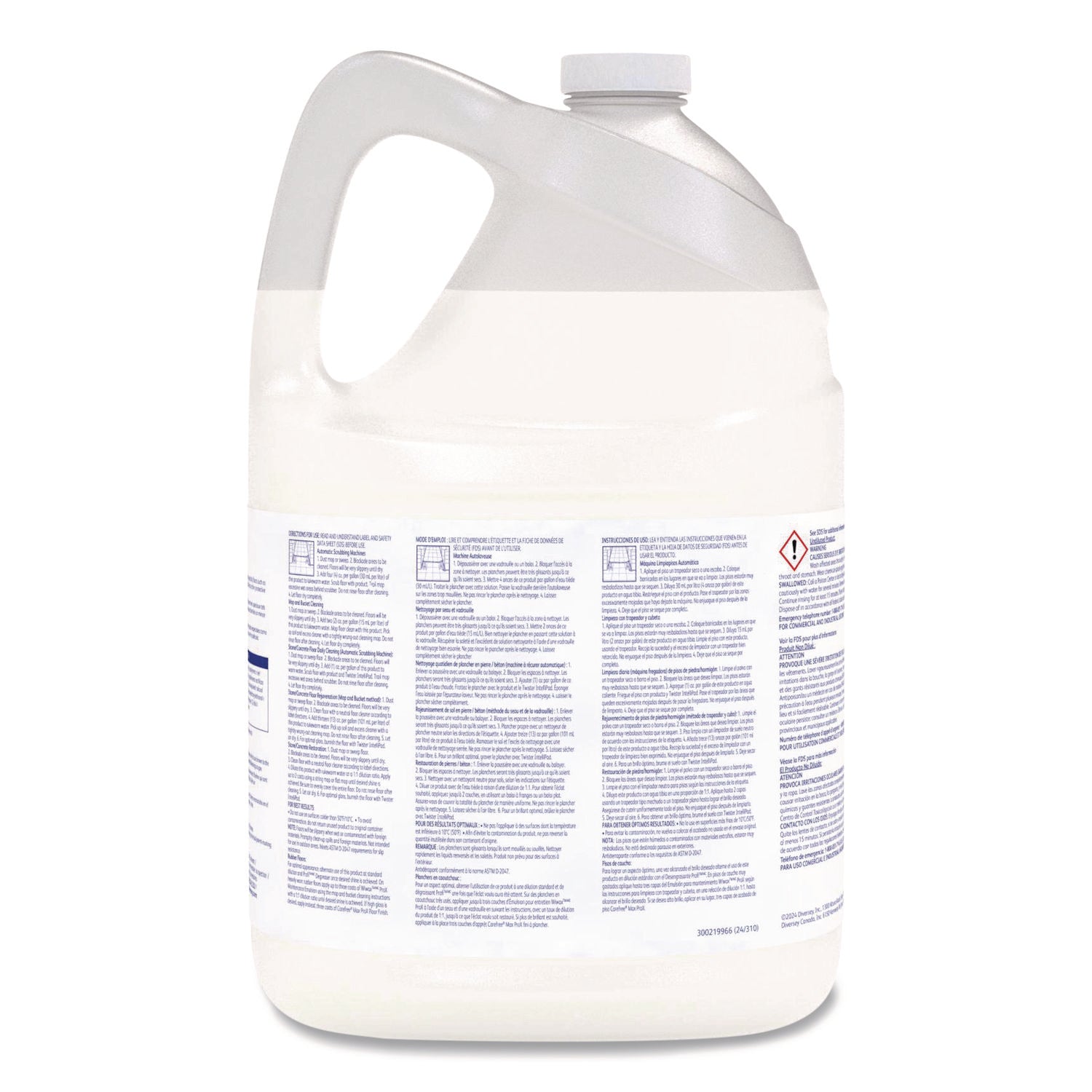 Diversey™ Wiwax ProX Maintenance Emulsion, 1 gal Bottle, 4/Carton - Bloom Skins