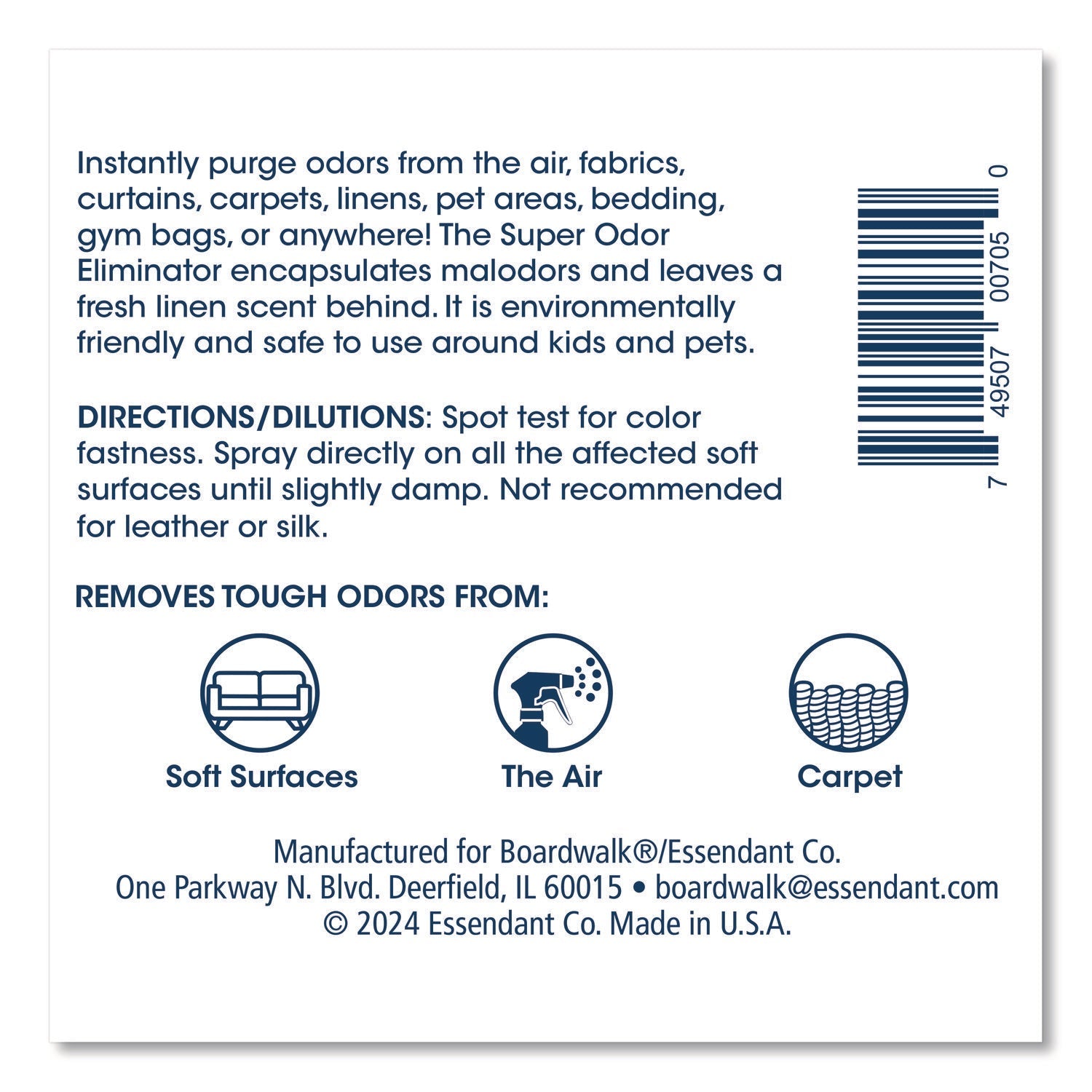 Boardwalk® Super Odor Eliminator, Fresh Scent, 32 oz Bottle, 6/Carton - Bloom Skins