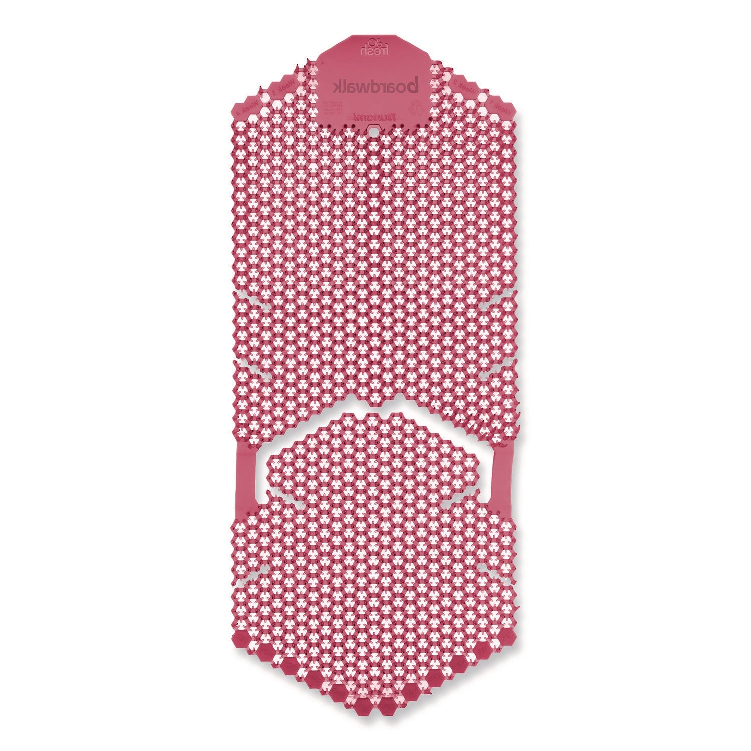 Boardwalk® Vertical Urinal Screen, Spiced Apple Scent, Red, 5.22 oz, 6/Carton - Bloom Skins