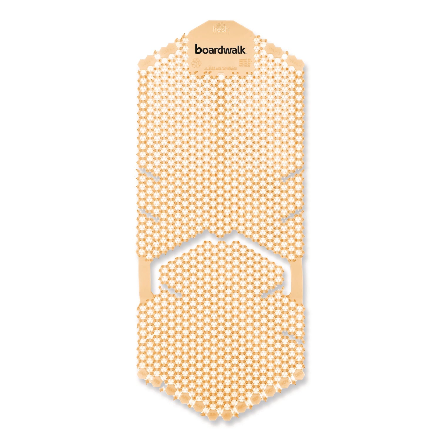 Boardwalk® Vertical Urinal Screen, Summer Sunshine Scent, Yellow, 5.22 oz, 6/Carton