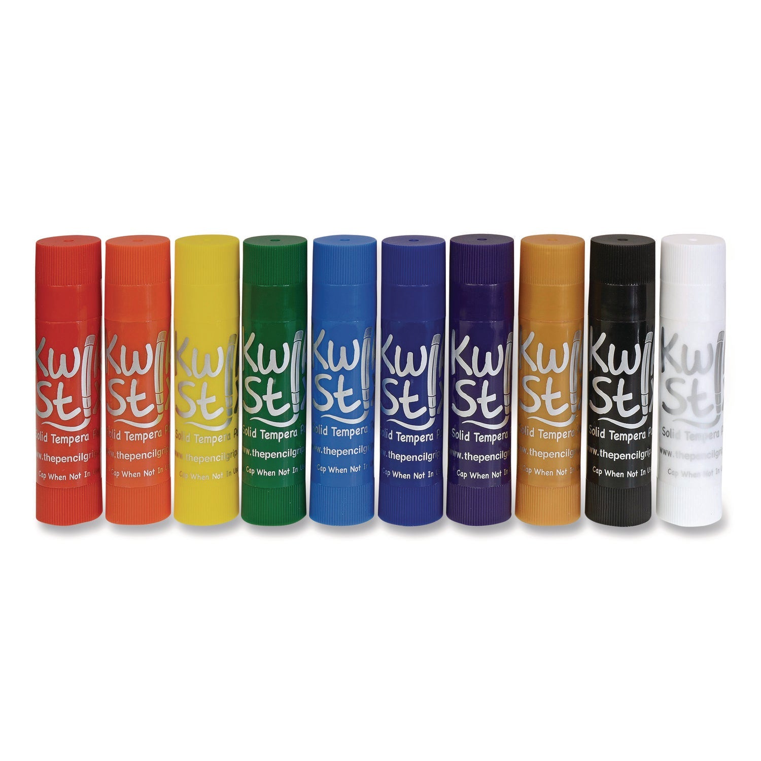 TPG Creations™ Kwik Stix Tempera Paint Set, 10 Assorted Colors, 10 Paint Sticks/Pack, 12 Packs/Carton - Bloom Skins