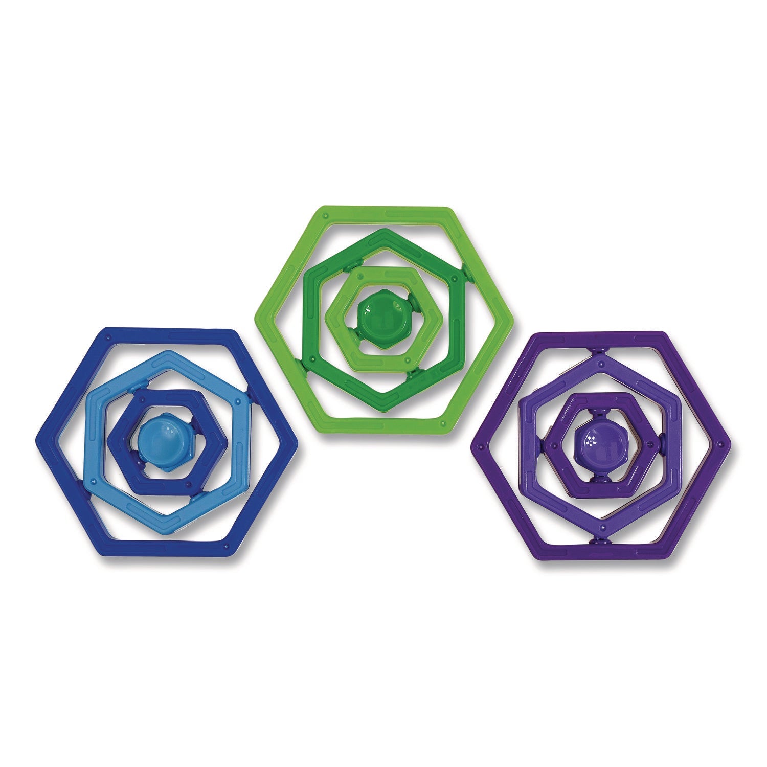 TPG Creations™ Hexle Fidget Toy, Small, Assorted Colors, 24/Carton - Bloom Skins