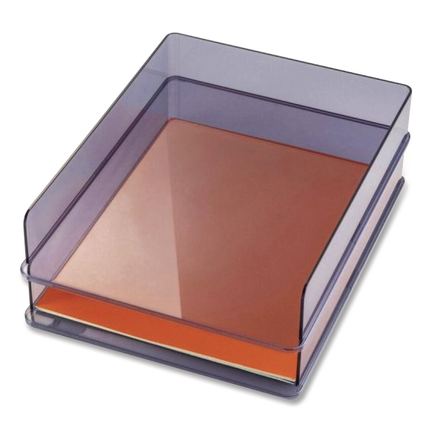 Officemate Letter Tray, 1 Section, Letter Size Files, 10.16" x 12.8" x 2.76", Gray, 2/Pack - Bloom Skins