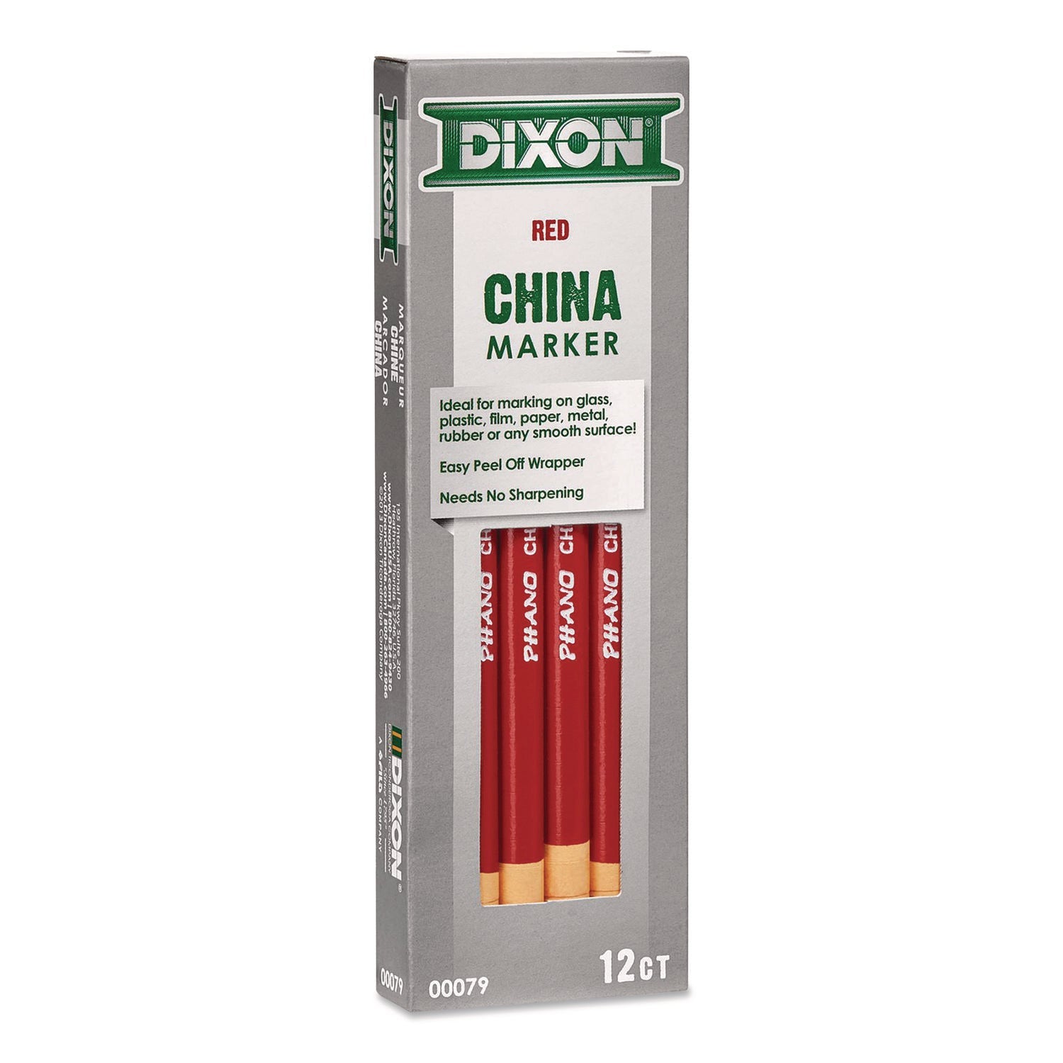 Dixon® China Marker, Red, 12/Pack - Bloom Skins