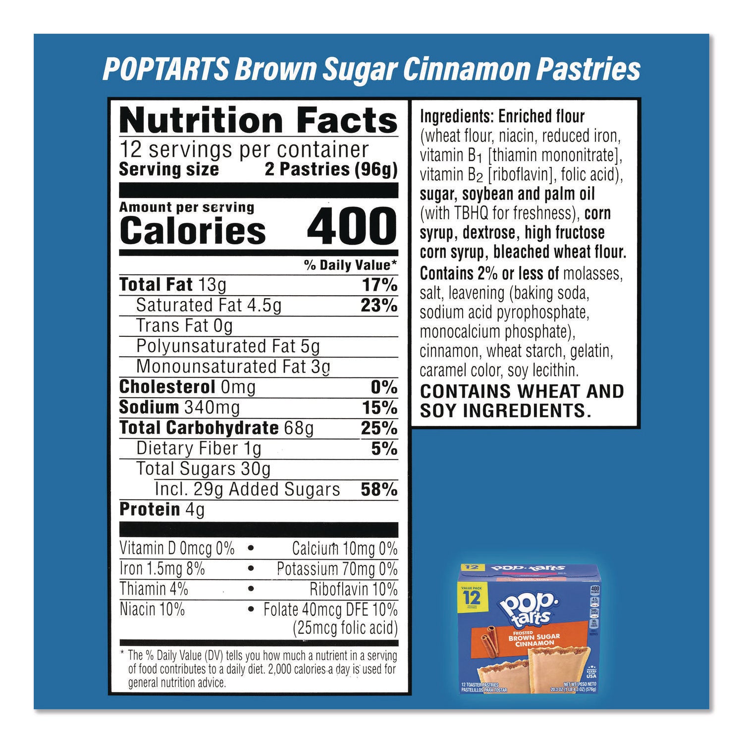 Snack Box Pros Red Bull Energy Drink and Pop Tart Combo Pack,(24) 12oz Cans,(24) Frosted Strawberry/(24) Frosted Brown Sugar Cinnamon/Bundle - Bloom Skins