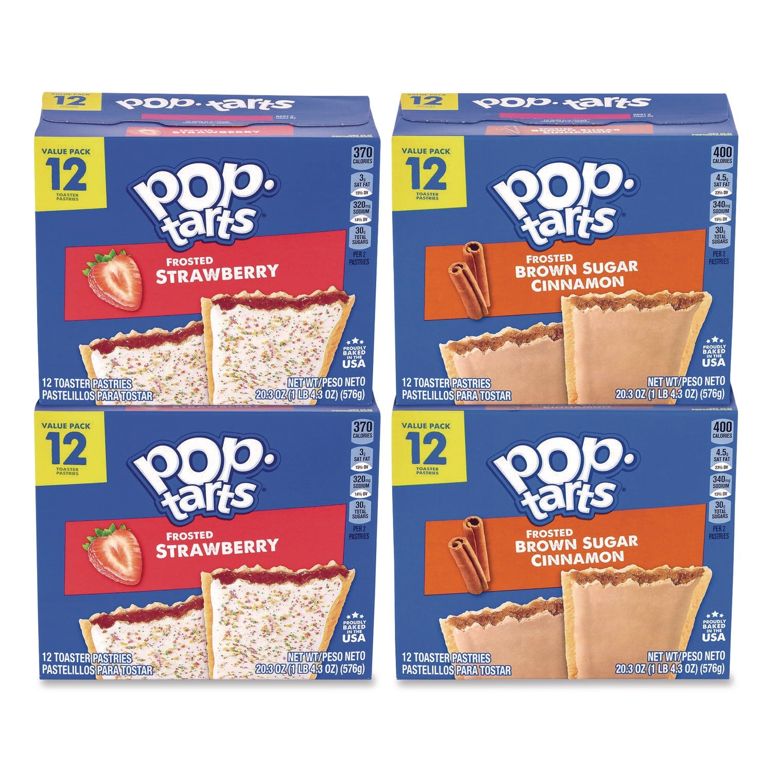 Kellogg's® Celcius Vibe and Pop Tarts Variety Combo Pack,(18) 12oz Cans,(24) Frosted Strawberry/(24) Frosted Brown Sugar Cinnamon/Bundle - Bloom Skins