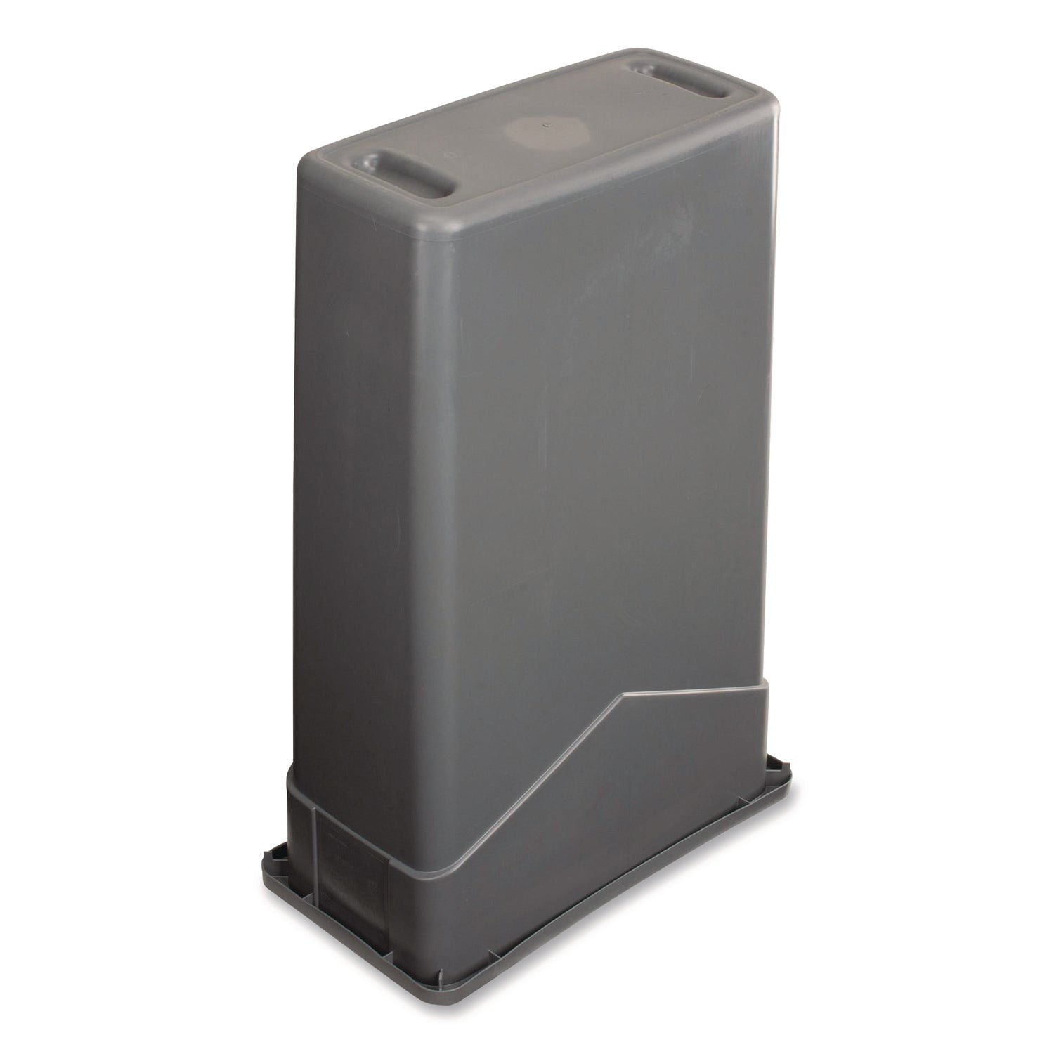 Carlisle TrimLine Rectangle Waste Container, 23 gal, Plastic, Gray, 4/Carton - Bloom Skins